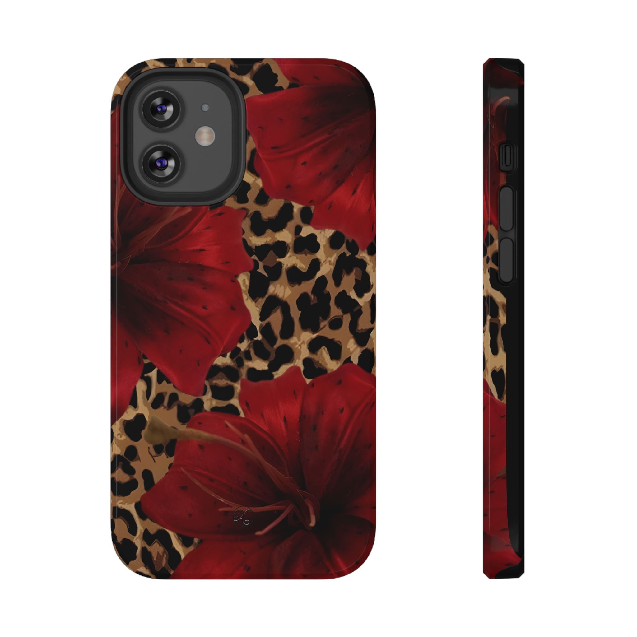 Leopard Red Lily Impact Phone Case