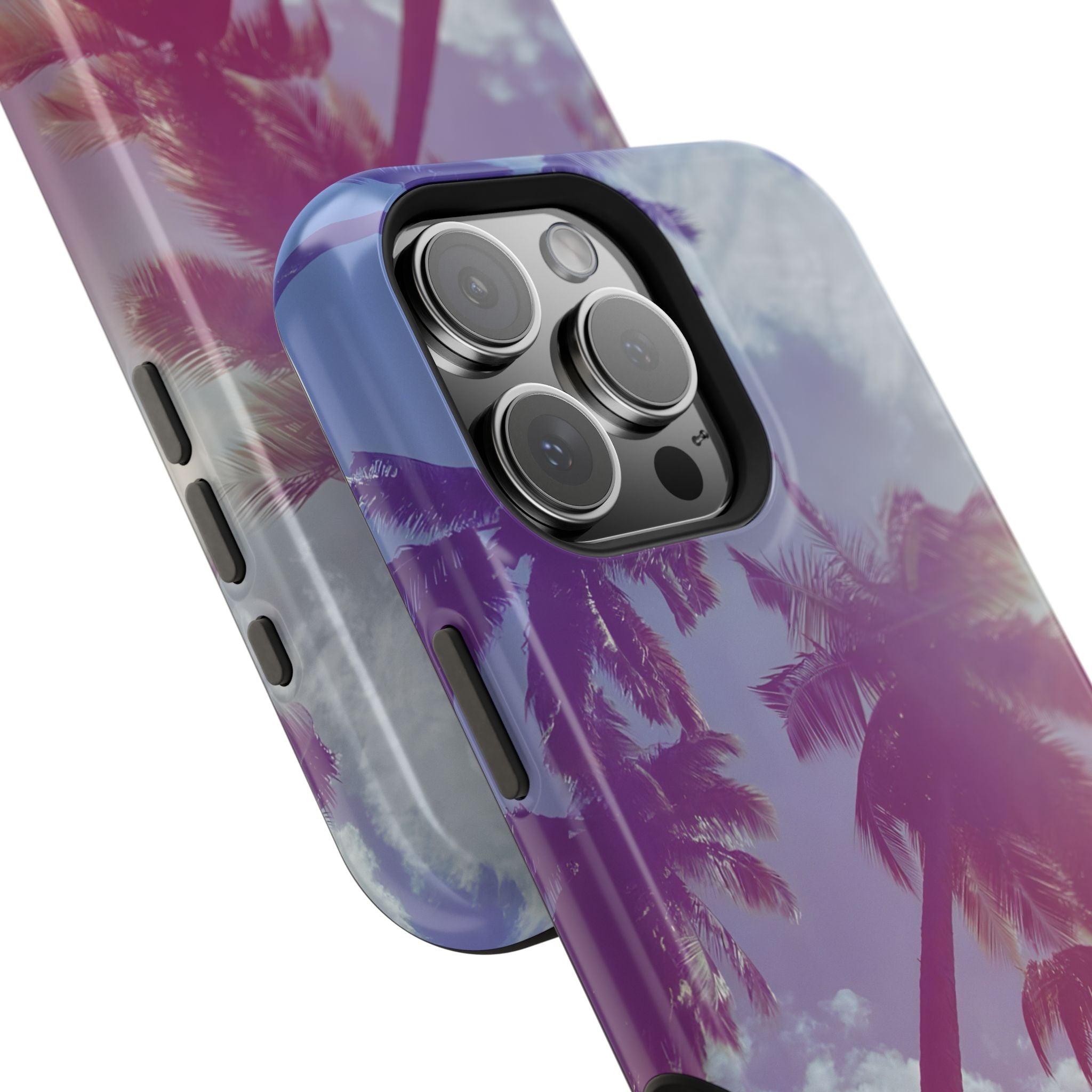 Tropical Palm Impact Phone Case — Sunset Palm Tree Protective Cover