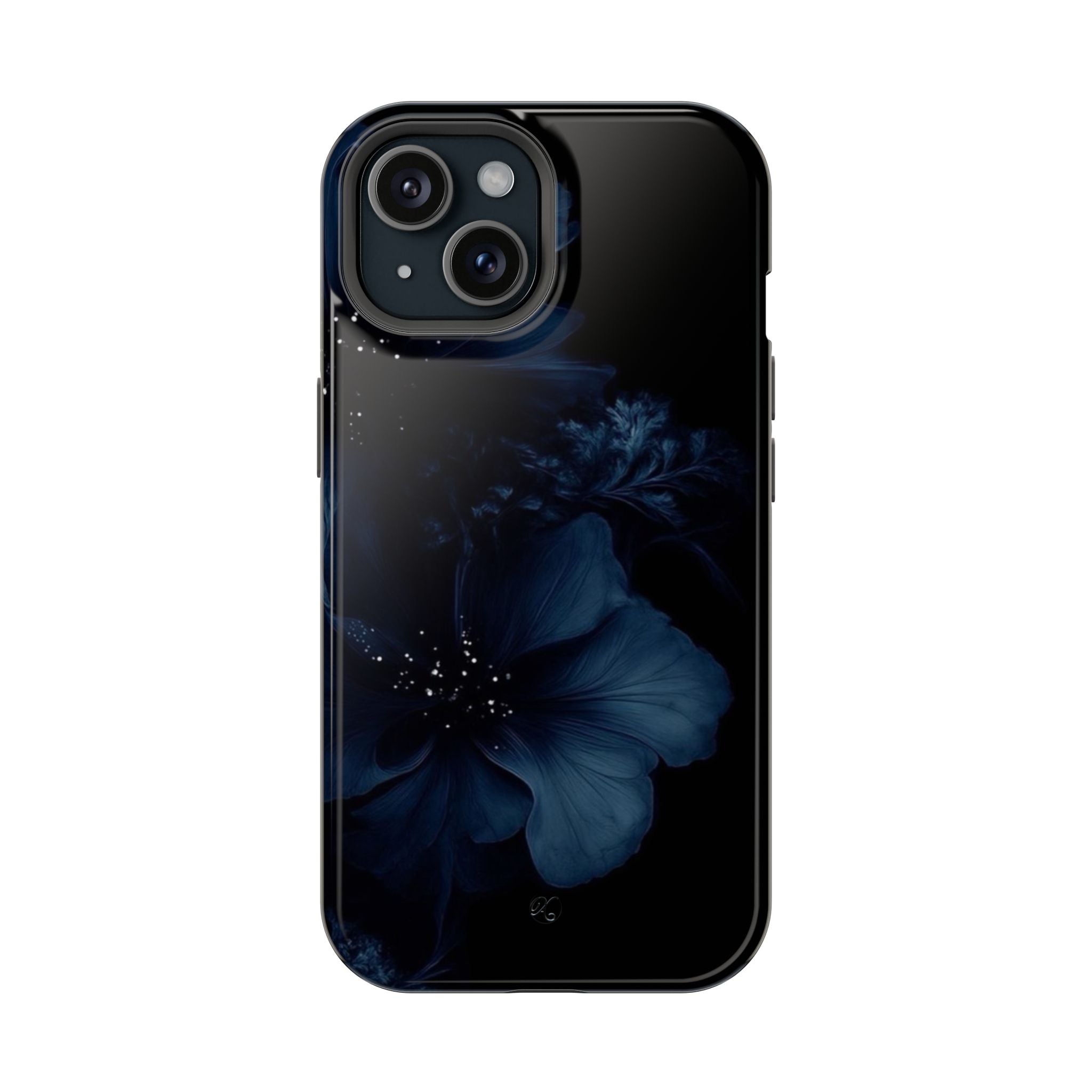 Impact-Resistant Phone Case — Midnight Floral Protection