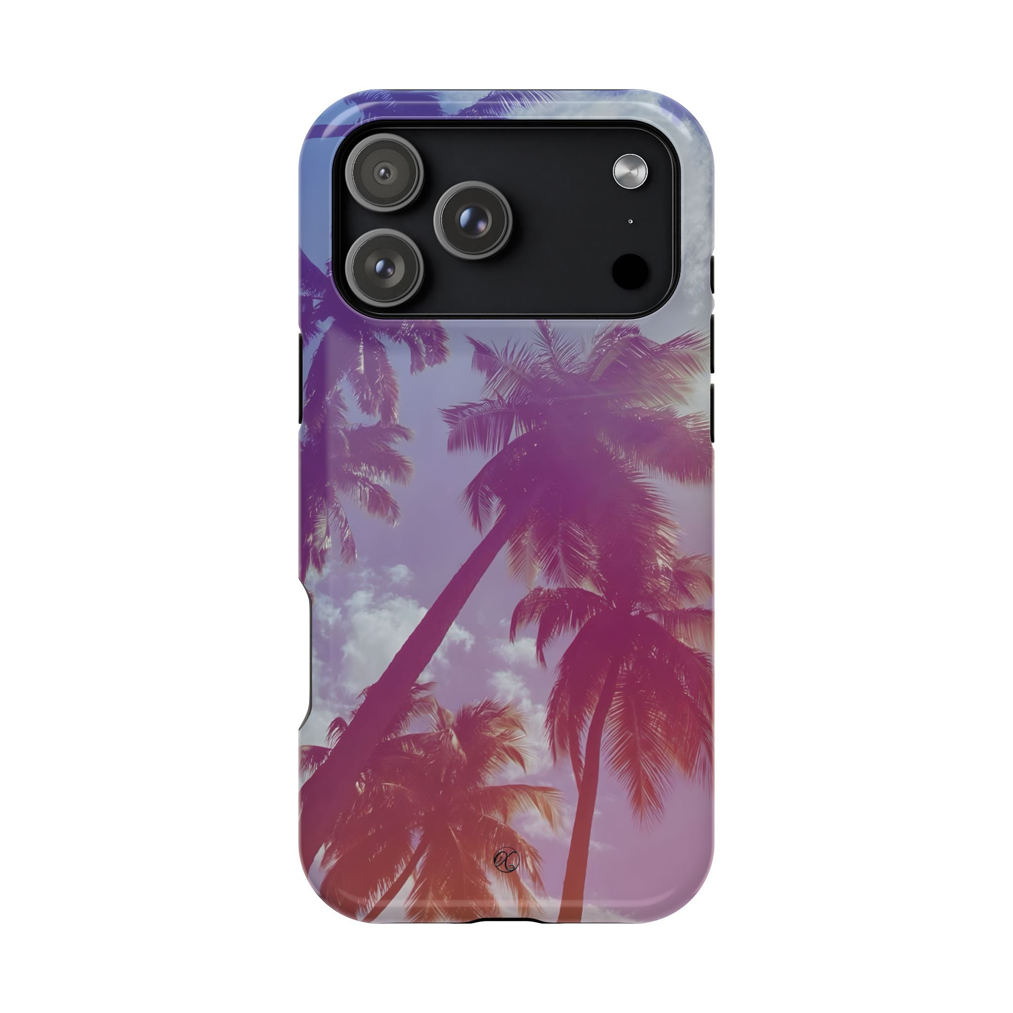 Tropical Palm Impact Phone Case — Sunset Palm Tree Protective Cover