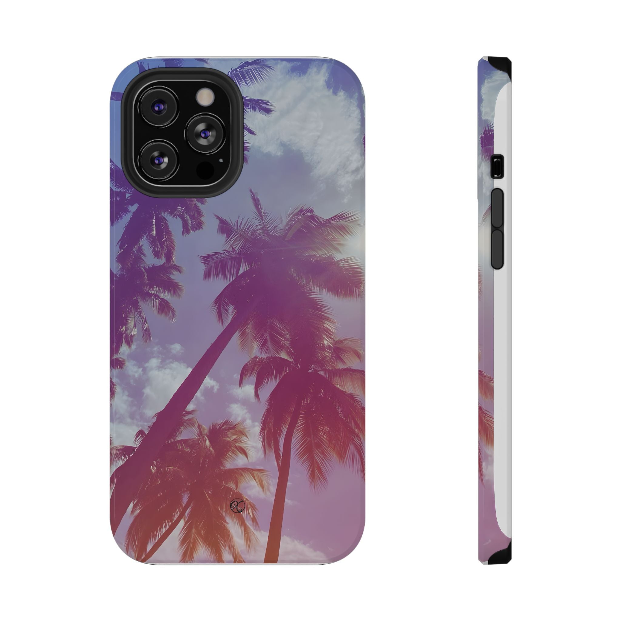Tropical Palm Impact Phone Case — Sunset Palm Tree Protective Cover