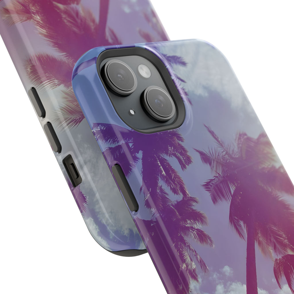 Tropical Palm Impact Phone Case — Sunset Palm Tree Protective Cover