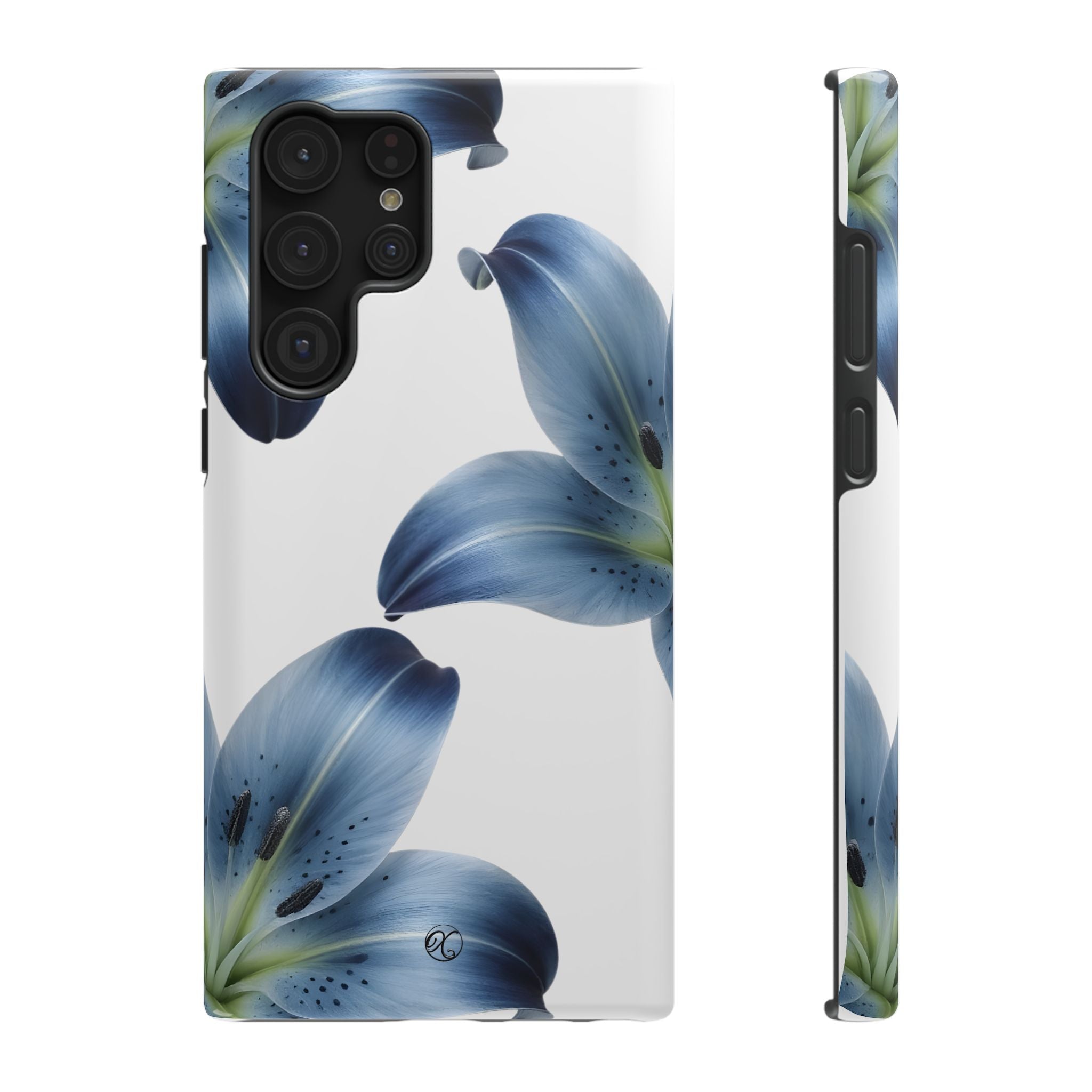 Floral Blue Lily Impact-Resistant Phone Case