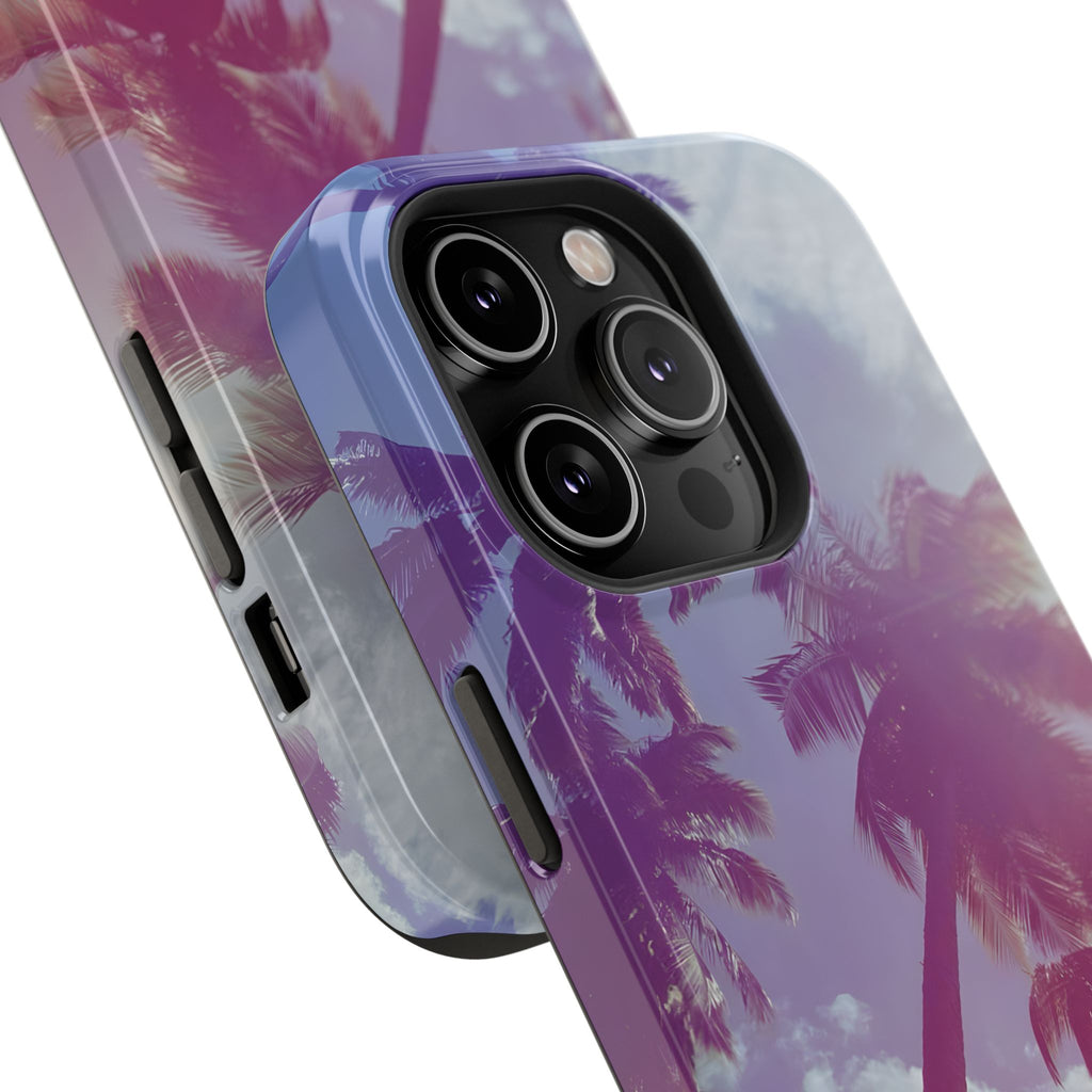 Tropical Palm Impact Phone Case — Sunset Palm Tree Protective Cover