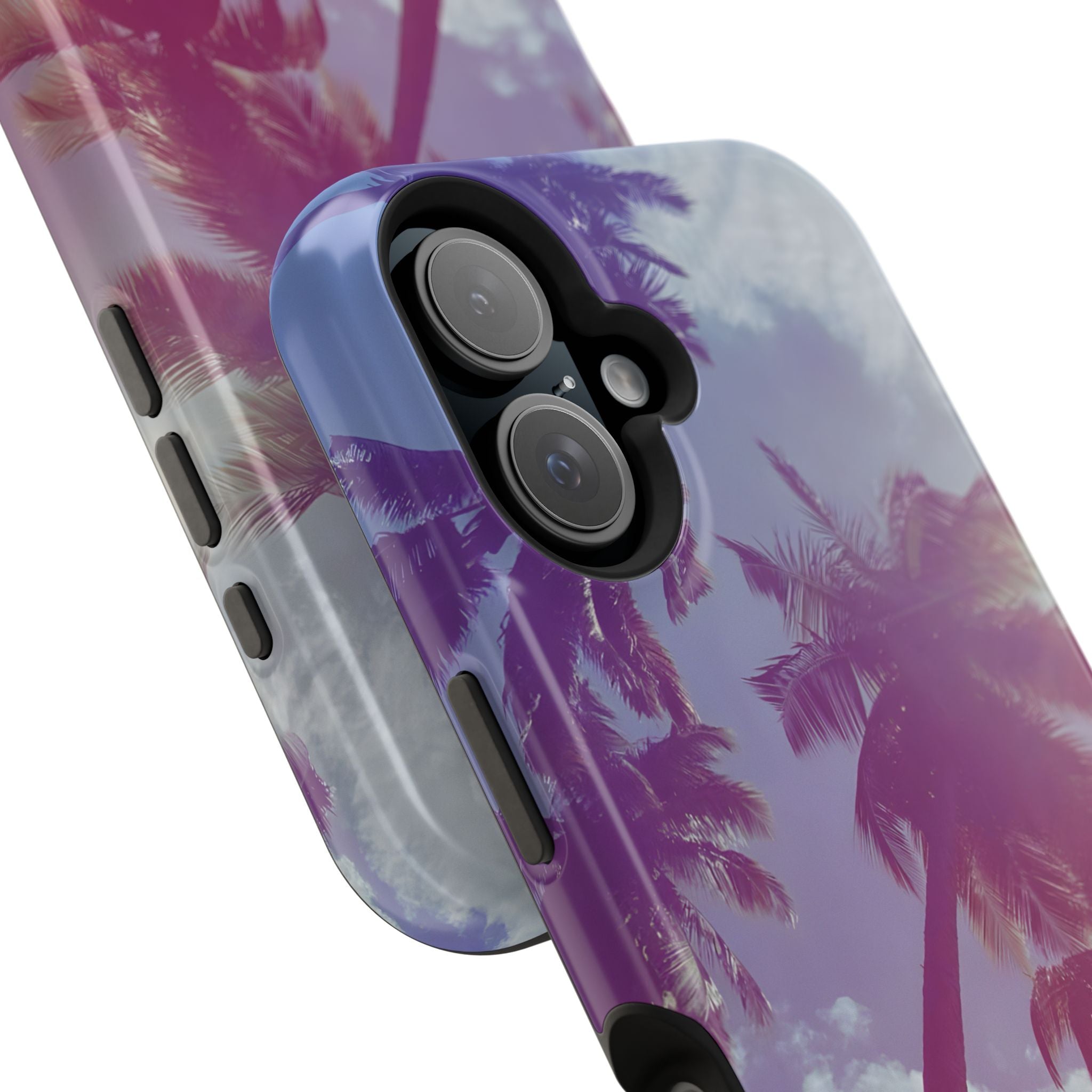 Tropical Palm Impact Phone Case — Sunset Palm Tree Protective Cover