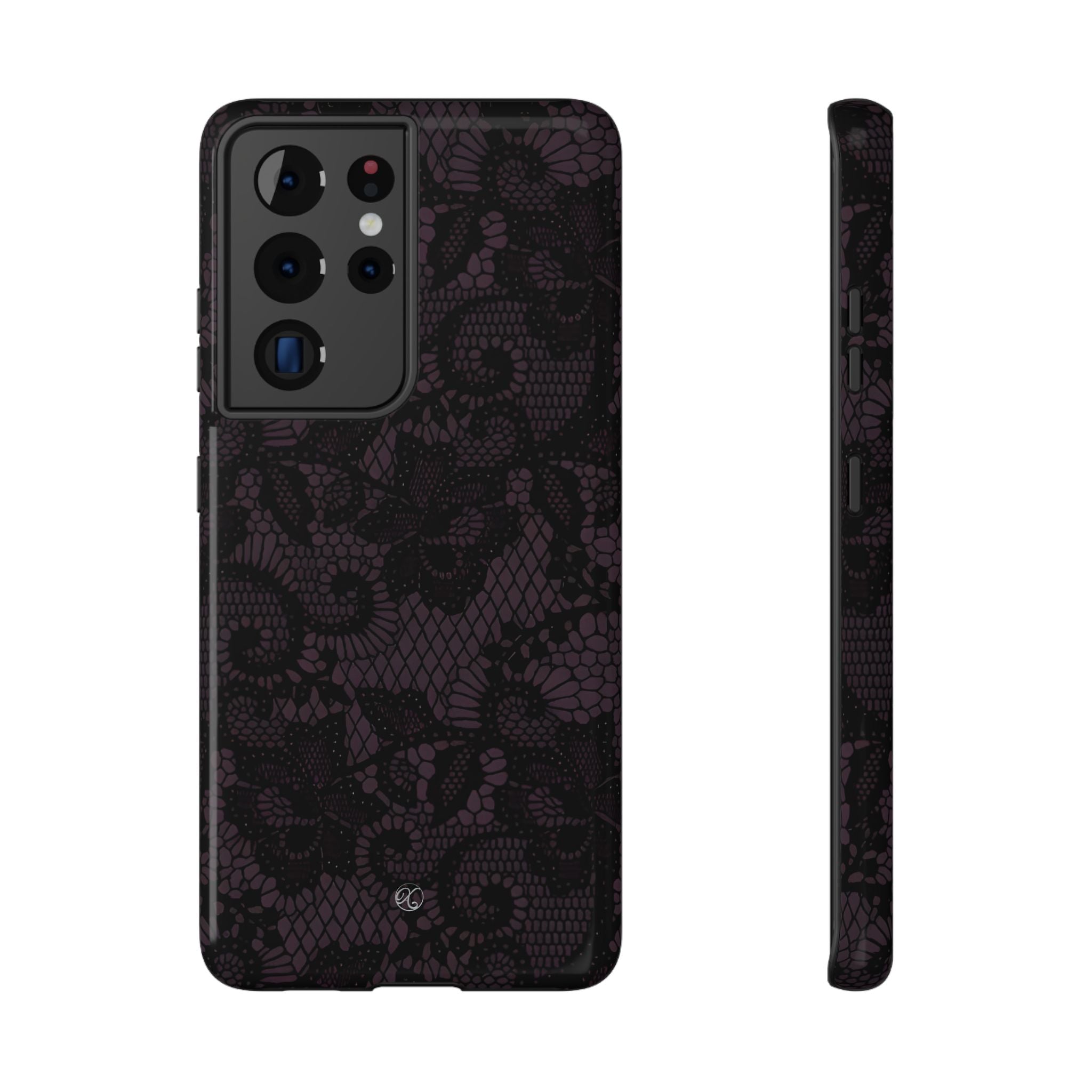 Purple Lace Noir Impact-Resistant Phone Case