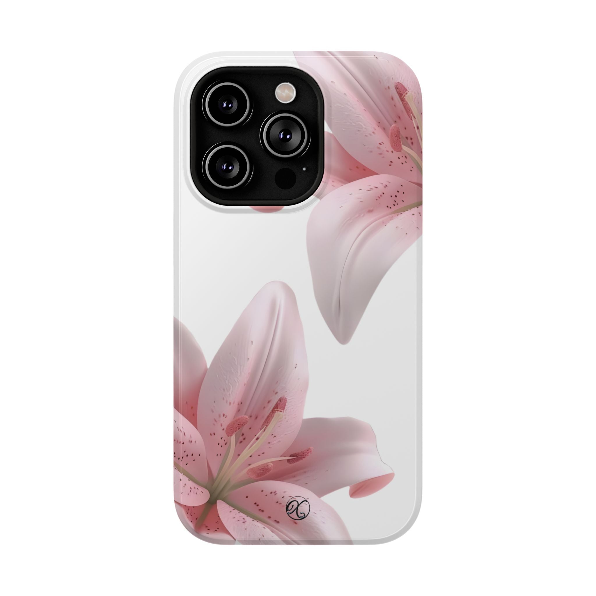 Floral Pink Lily Impact-Resistant Phone Case