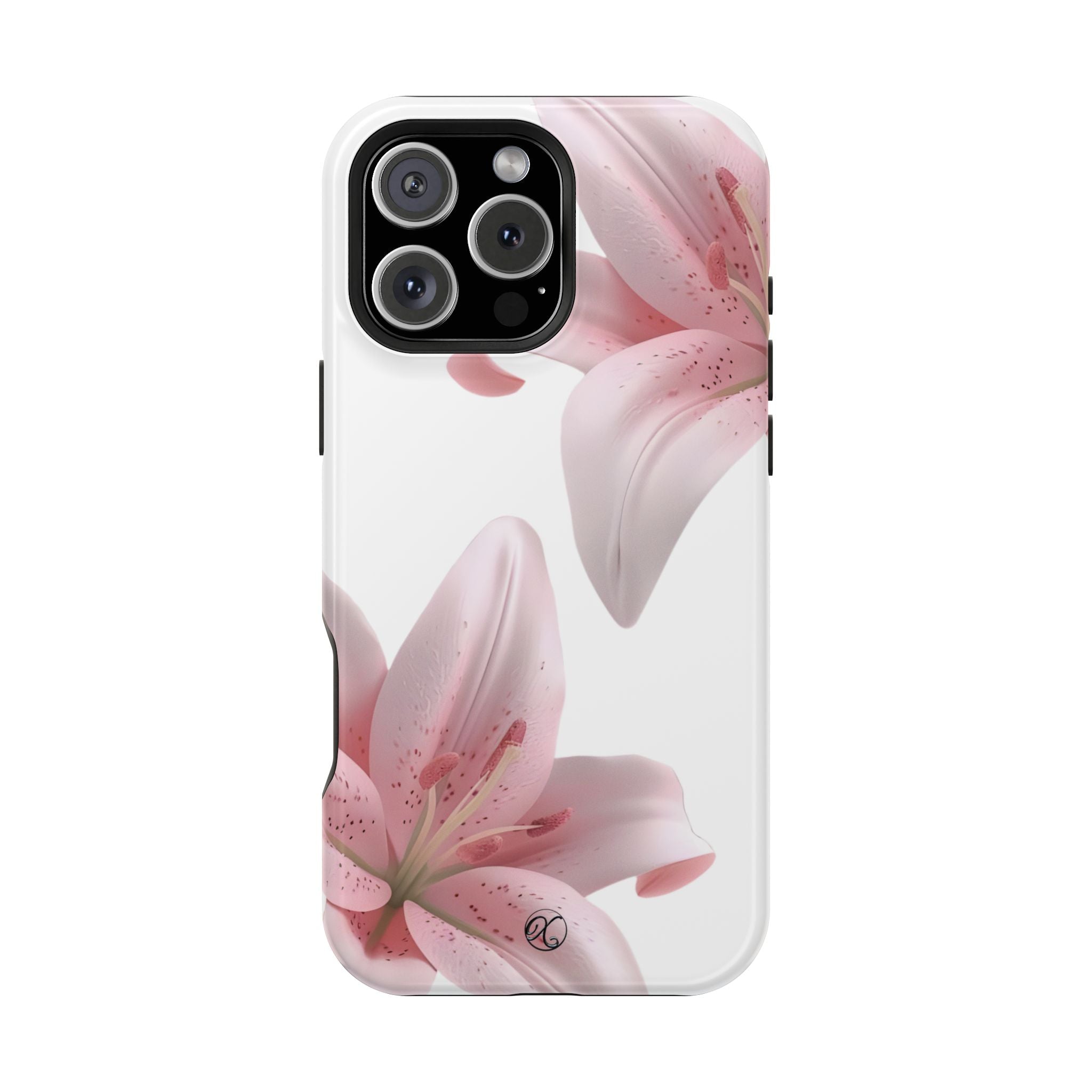 Floral Pink Lily Impact-Resistant Phone Case