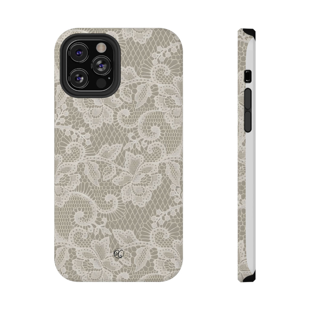 Lace Floral Impact-Resistant Phone Case
