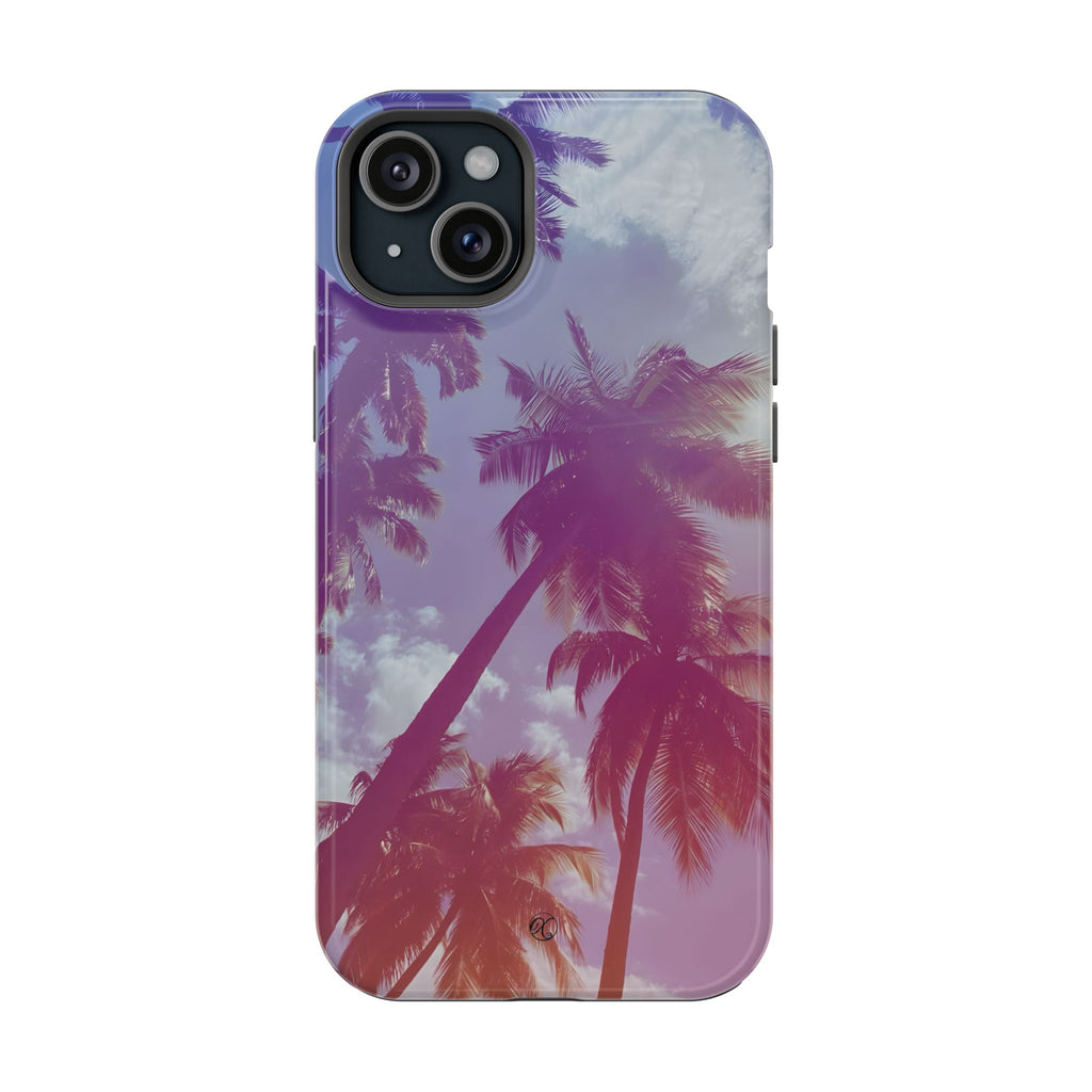 Tropical Palm Impact Phone Case — Sunset Palm Tree Protective Cover