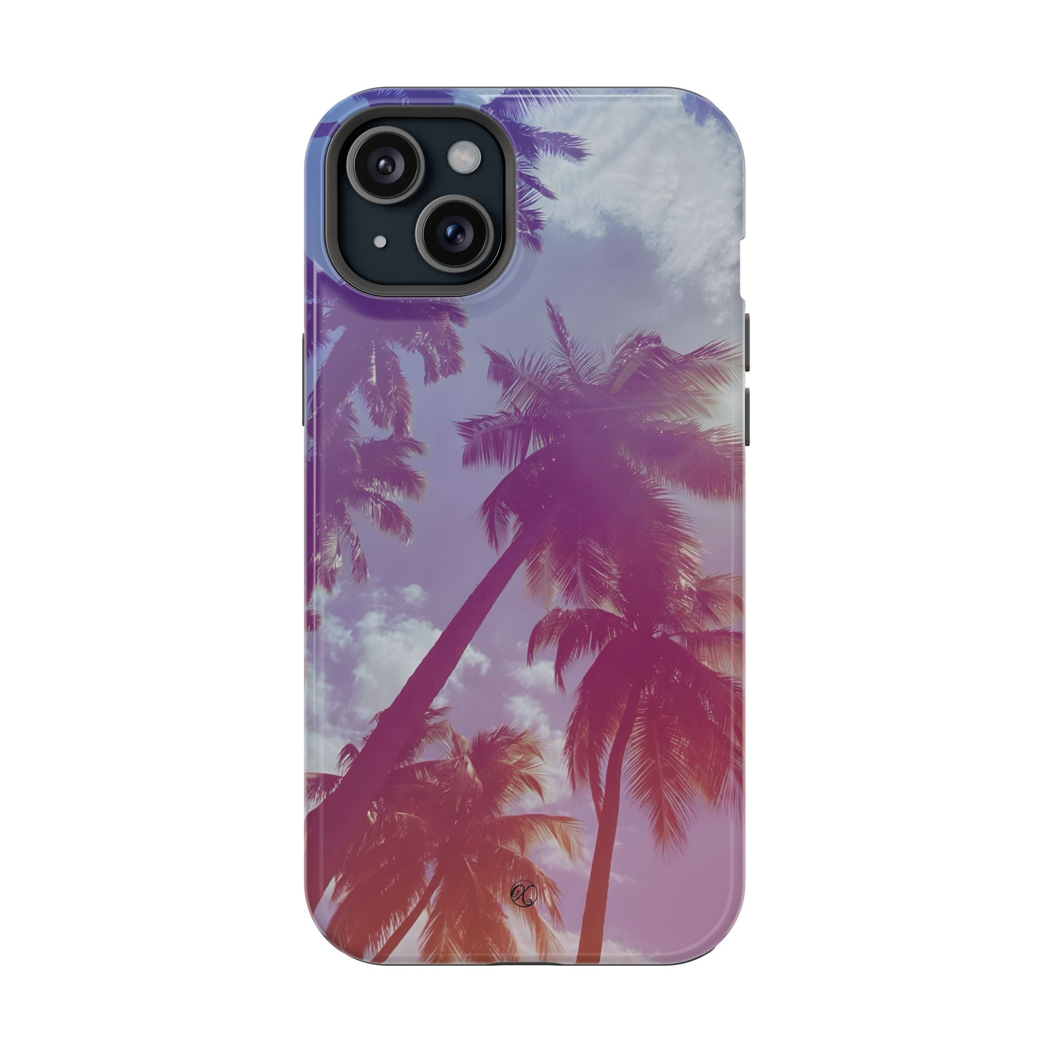 Tropical Palm Impact Phone Case — Sunset Palm Tree Protective Cover