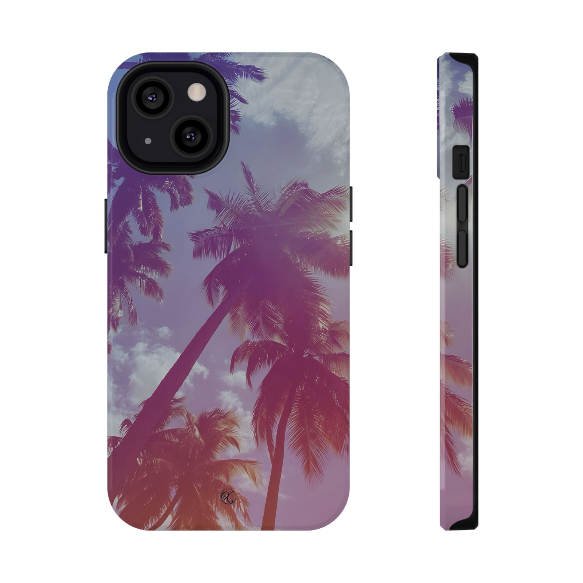 Tropical Palm Impact Phone Case — Sunset Palm Tree Protective Cover