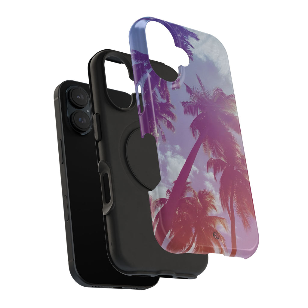 Tropical Palm Impact Phone Case — Sunset Palm Tree Protective Cover
