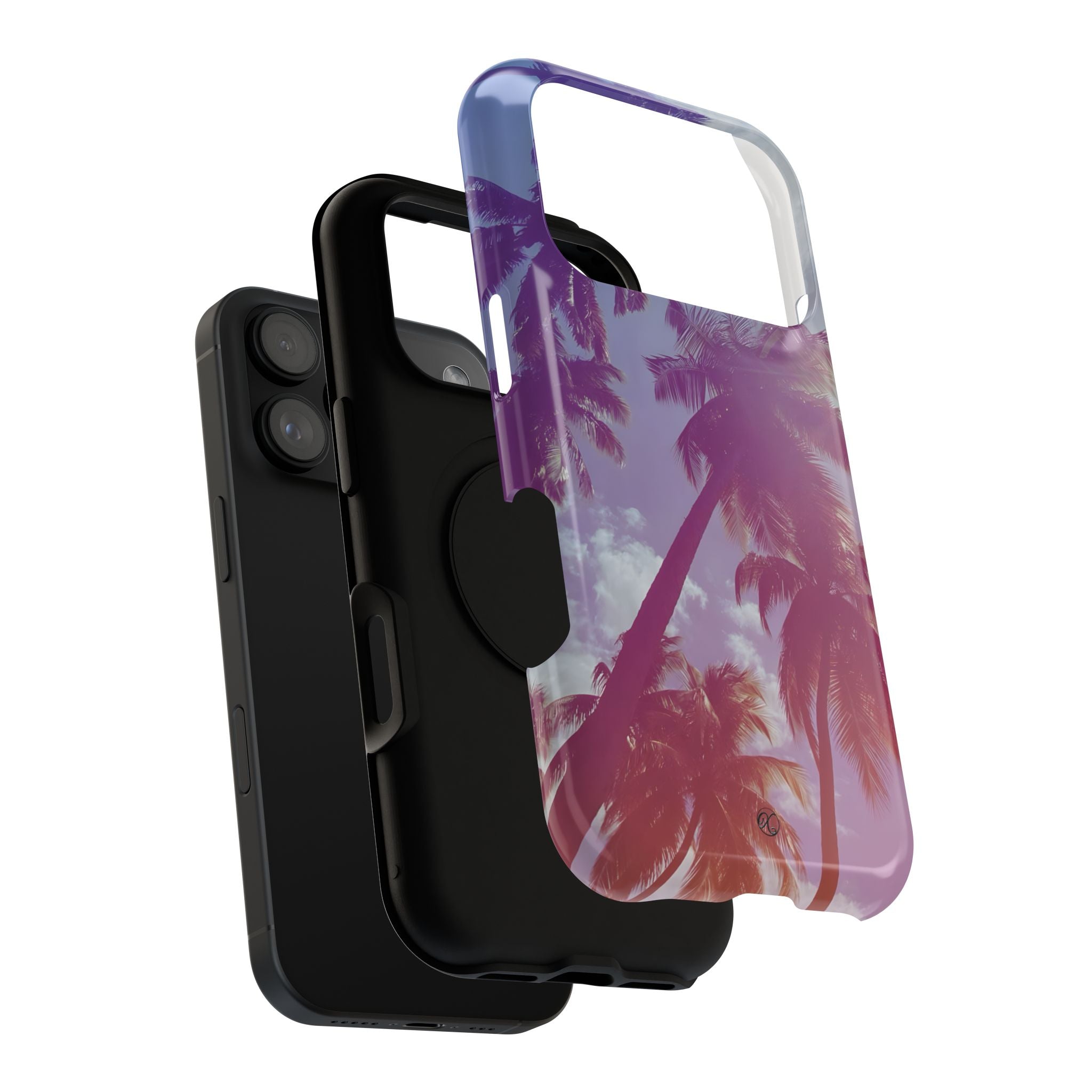 Tropical Palm Impact Phone Case — Sunset Palm Tree Protective Cover