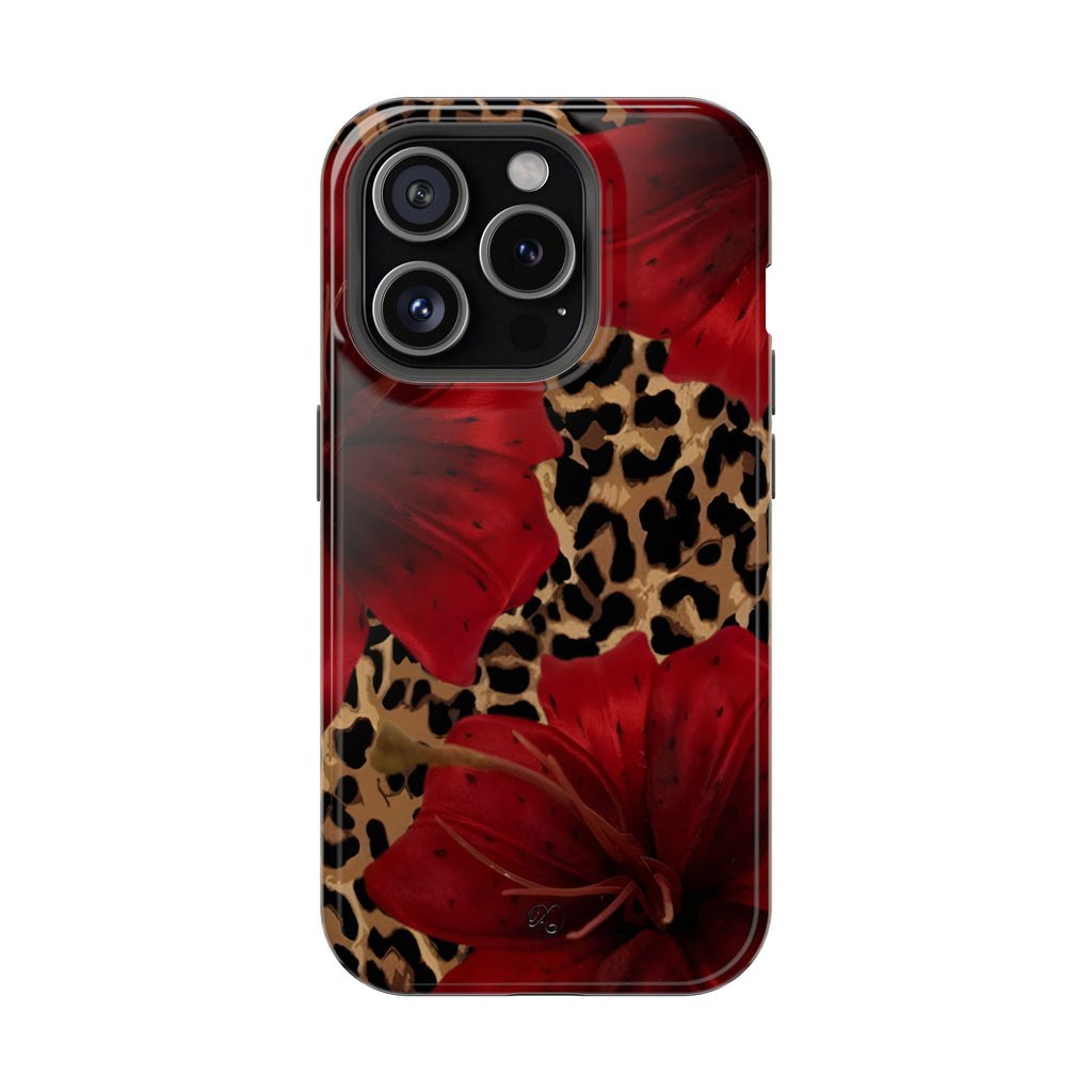 Leopard Red Lily Impact Phone Case