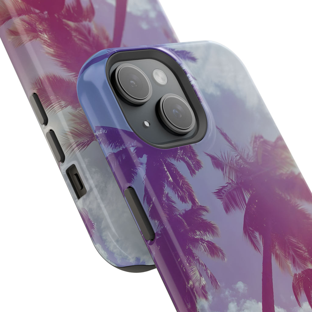 Tropical Palm Impact Phone Case — Sunset Palm Tree Protective Cover