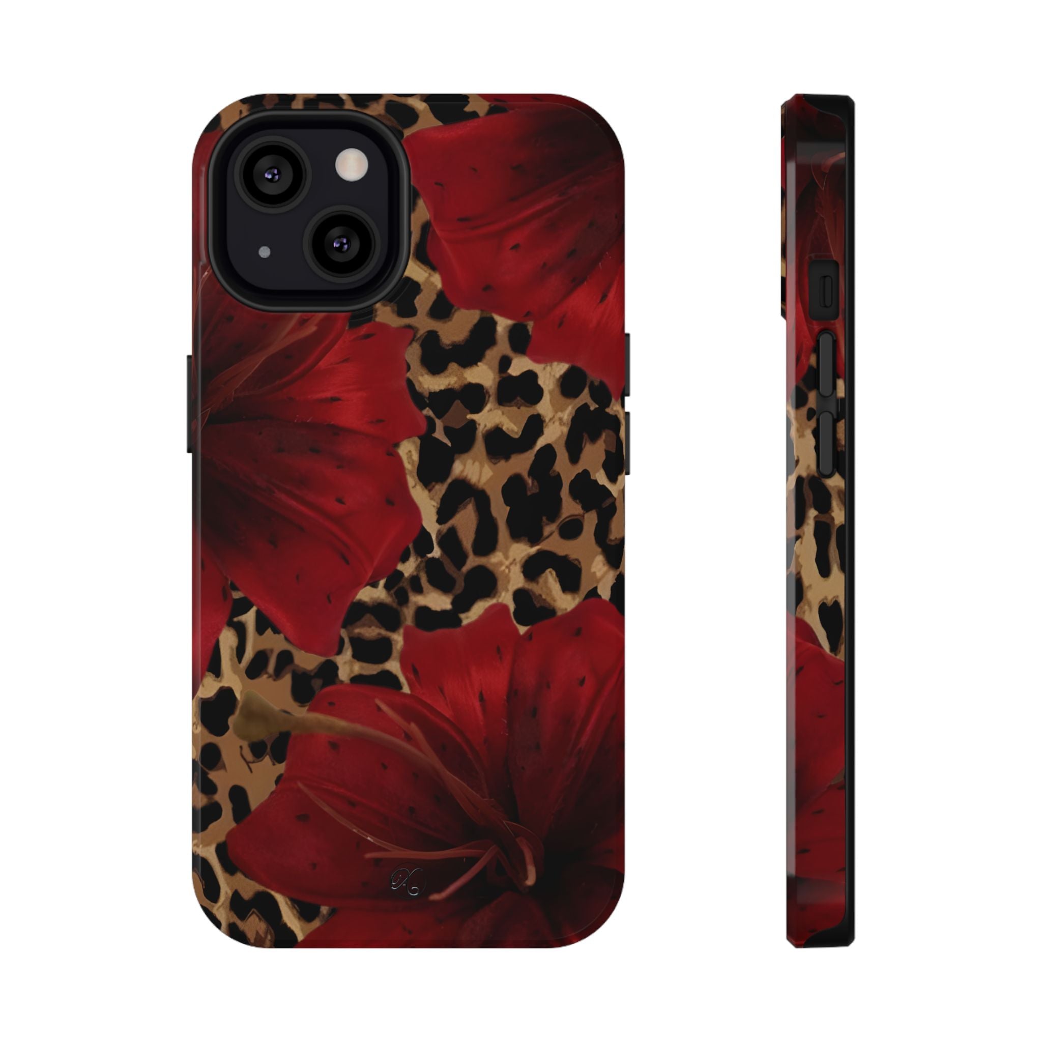 Leopard Red Lily Impact Phone Case