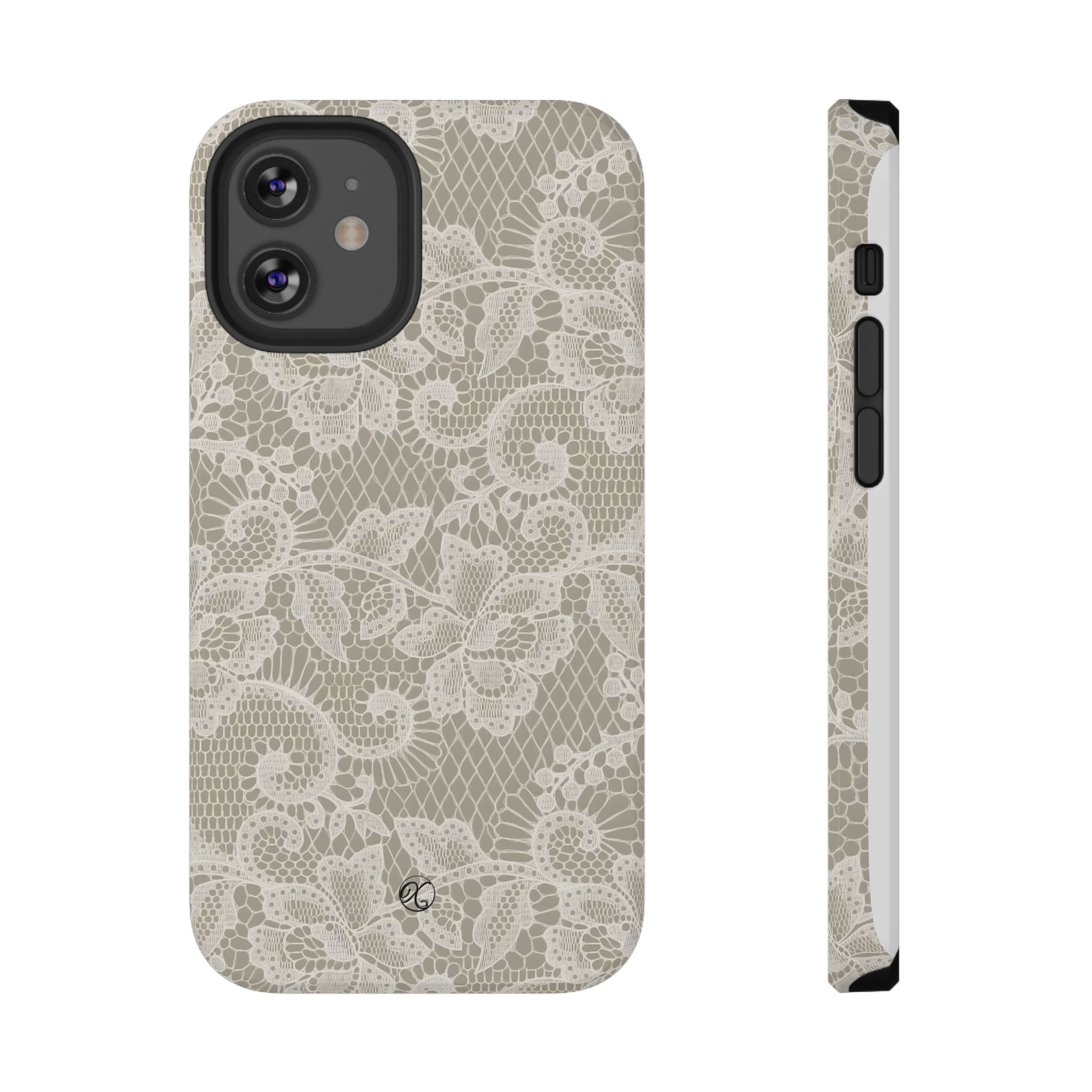 Lace Floral Impact-Resistant Phone Case