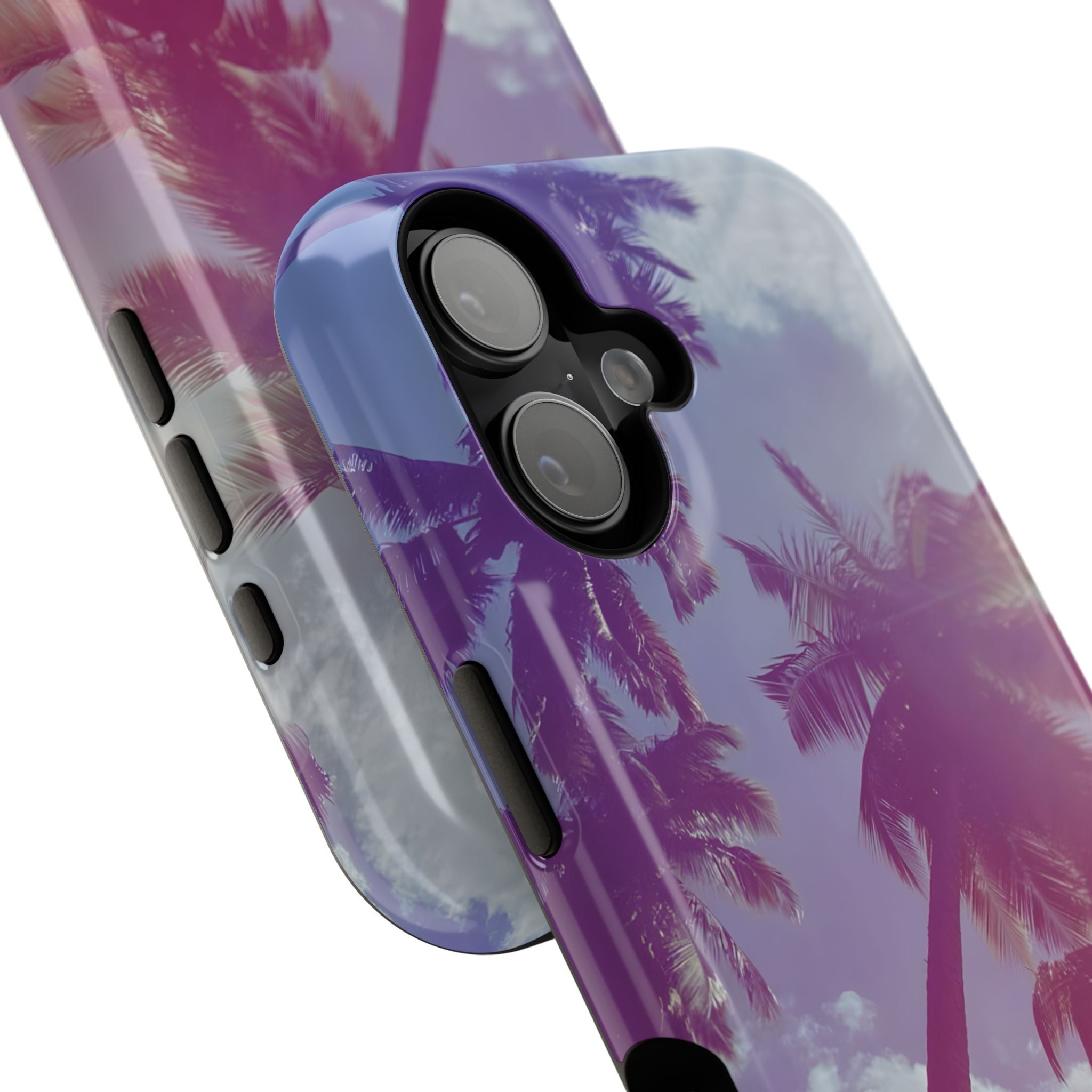 Tropical Palm Impact Phone Case — Sunset Palm Tree Protective Cover
