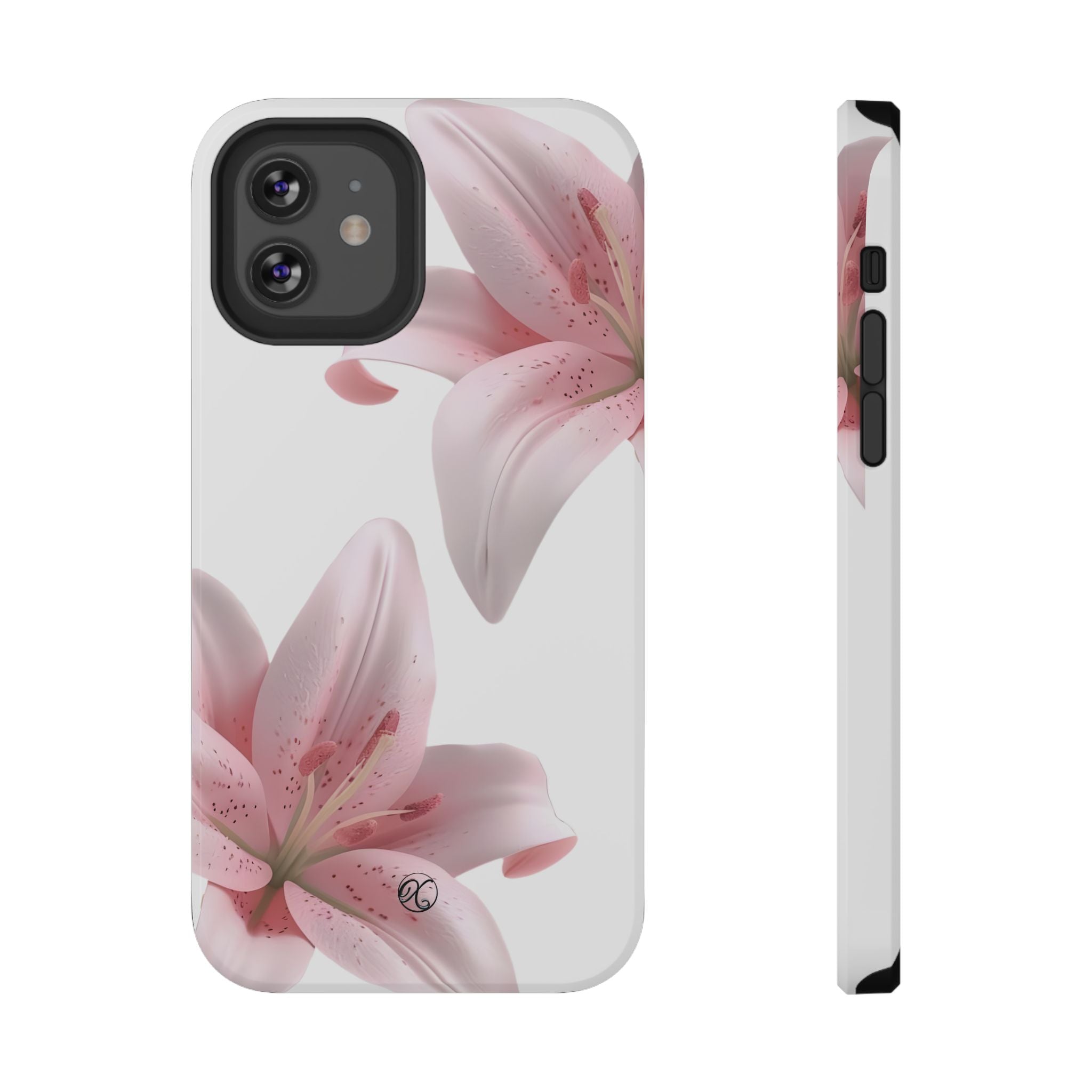 Floral Pink Lily Impact-Resistant Phone Case