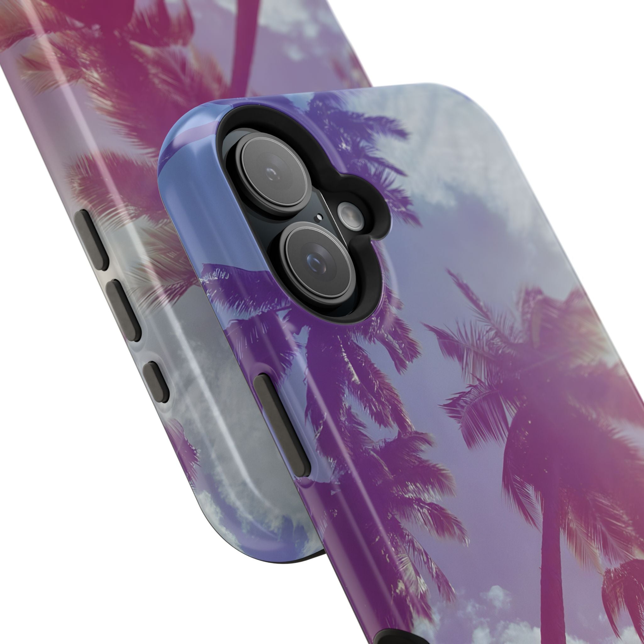 Tropical Palm Impact Phone Case — Sunset Palm Tree Protective Cover