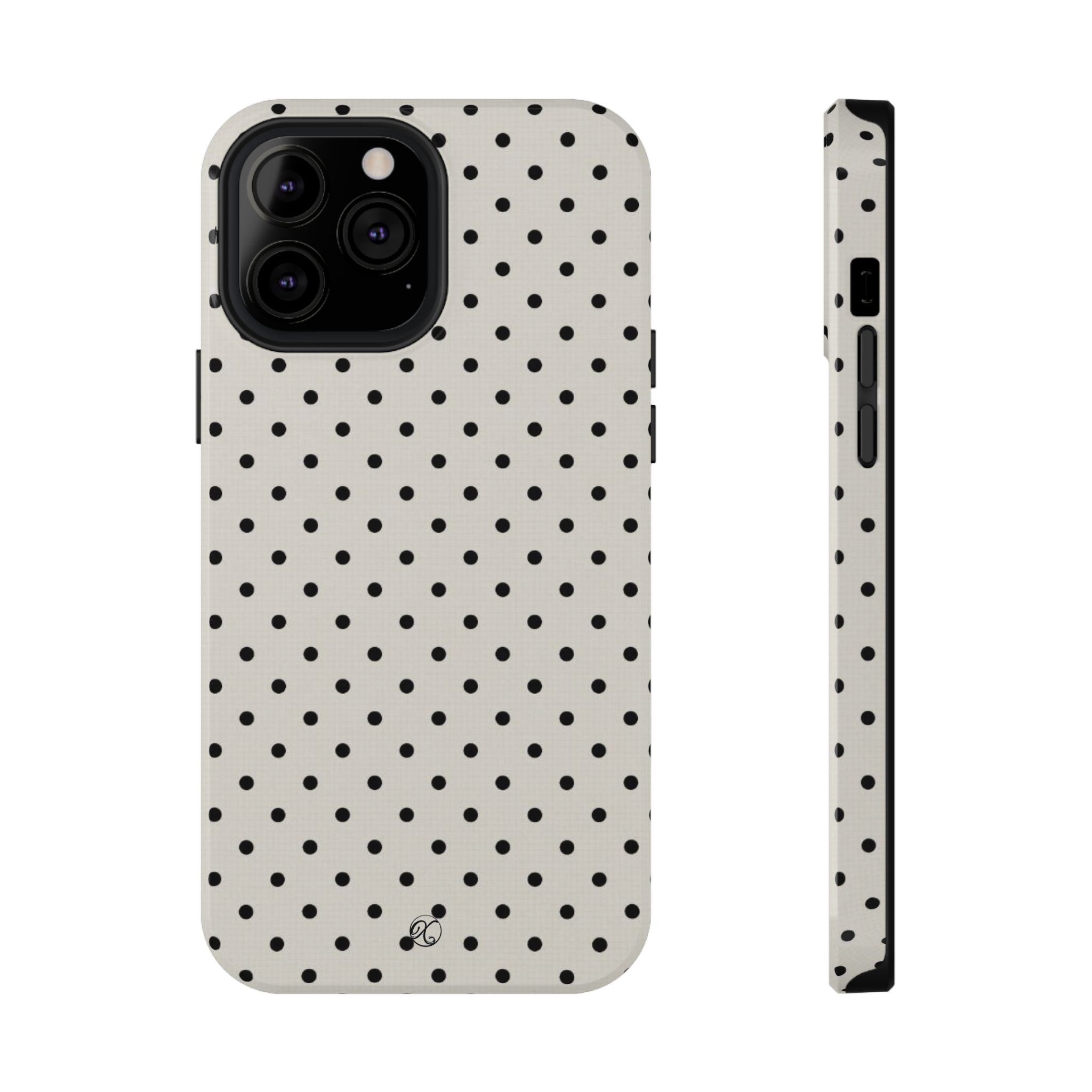 Polka Dot Impact Phone Case — Protective Slim iPhone Cover