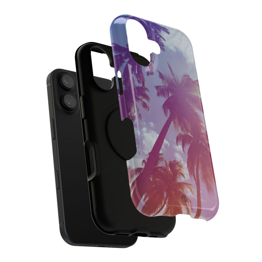 Tropical Palm Impact Phone Case — Sunset Palm Tree Protective Cover
