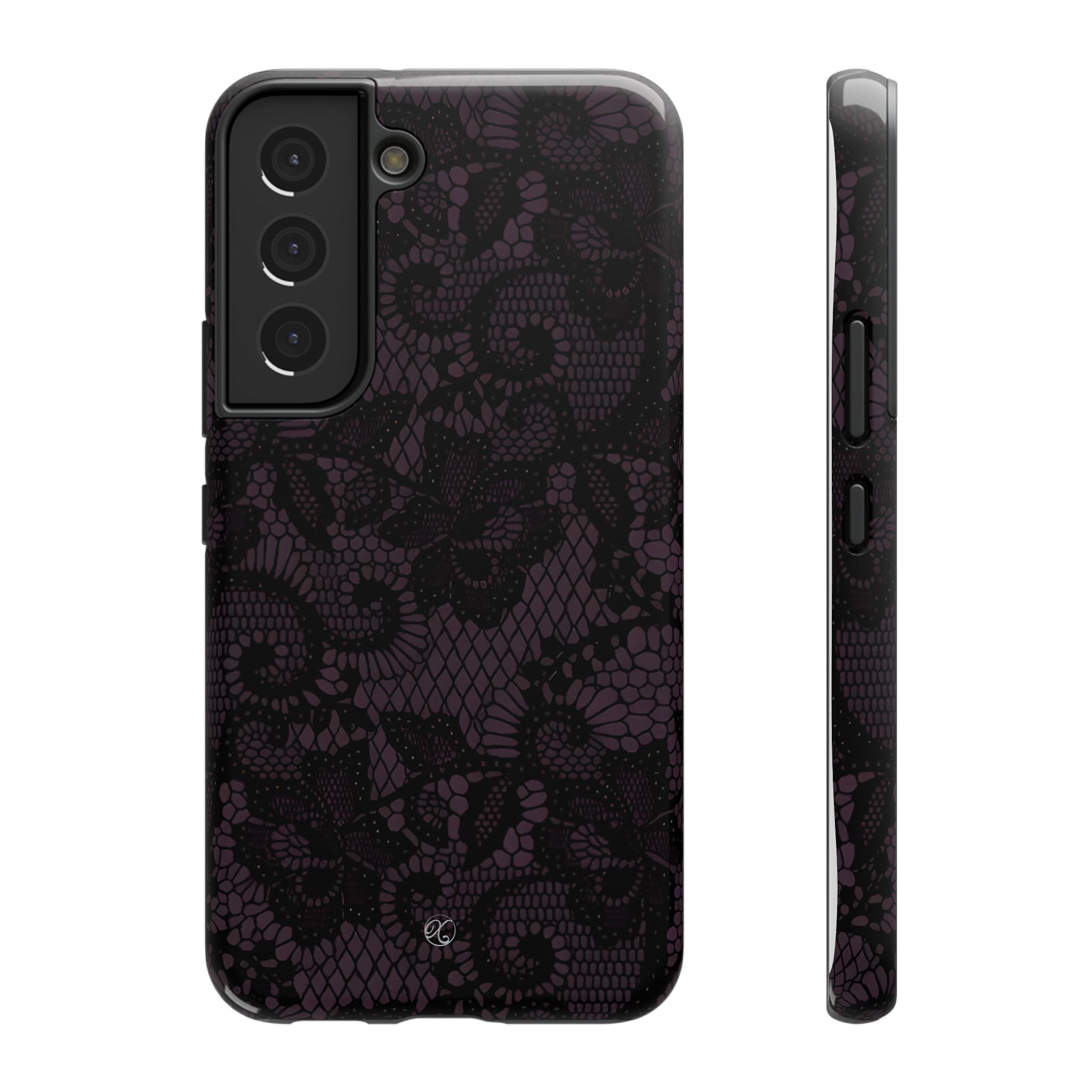Purple Lace Noir Impact-Resistant Phone Case