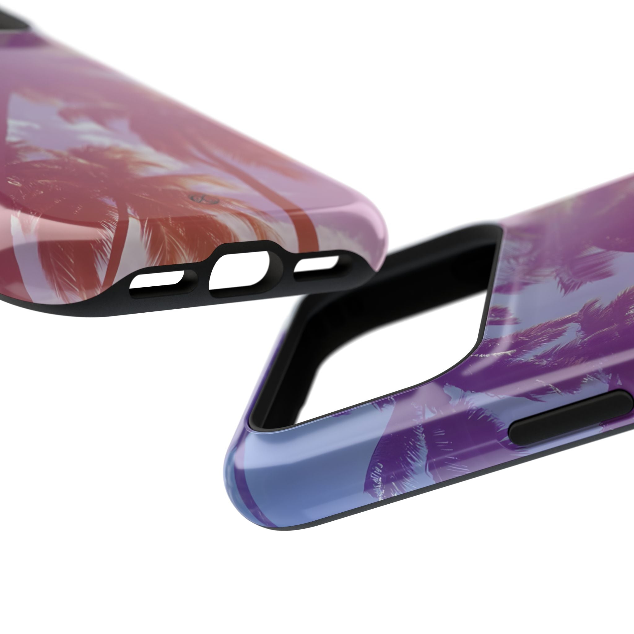 Tropical Palm Impact Phone Case — Sunset Palm Tree Protective Cover