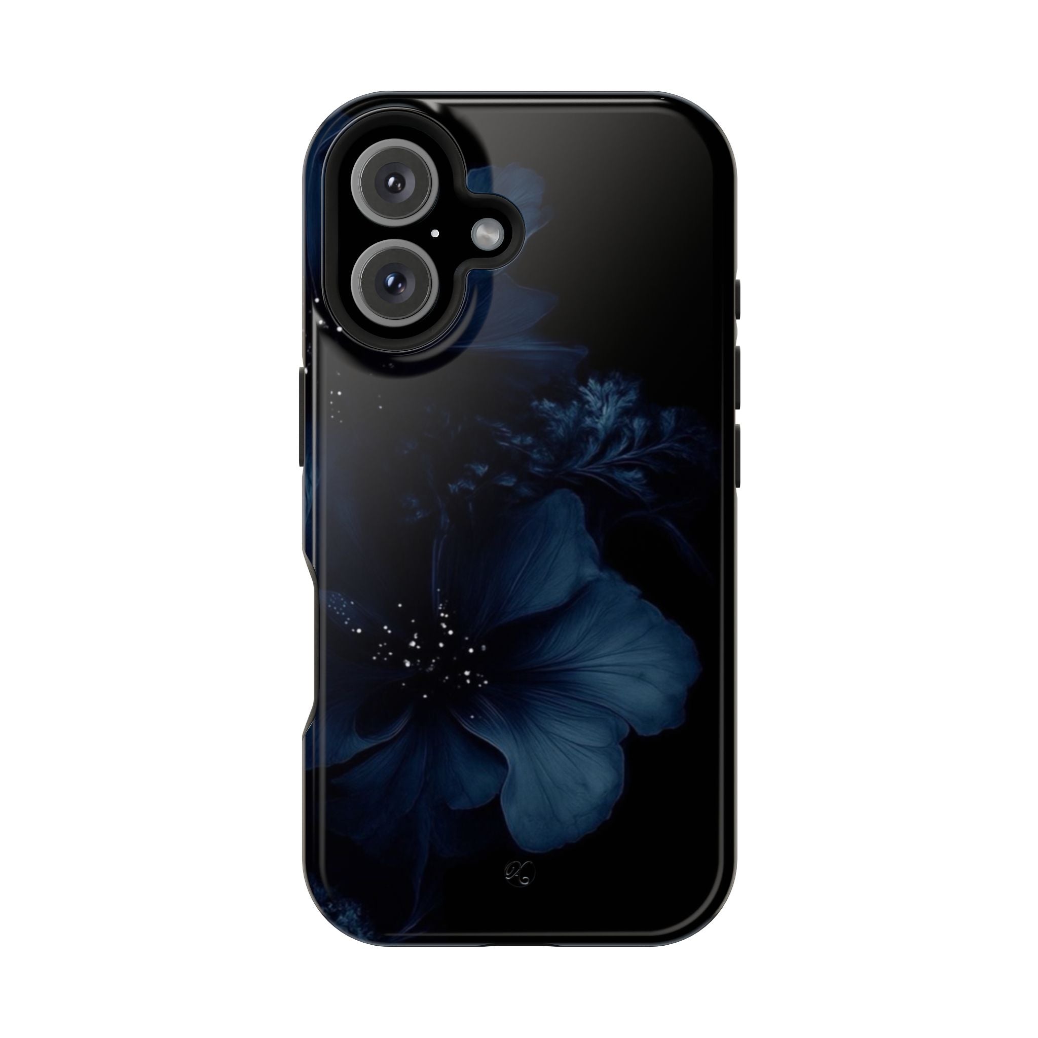 Impact-Resistant Phone Case — Midnight Floral Protection