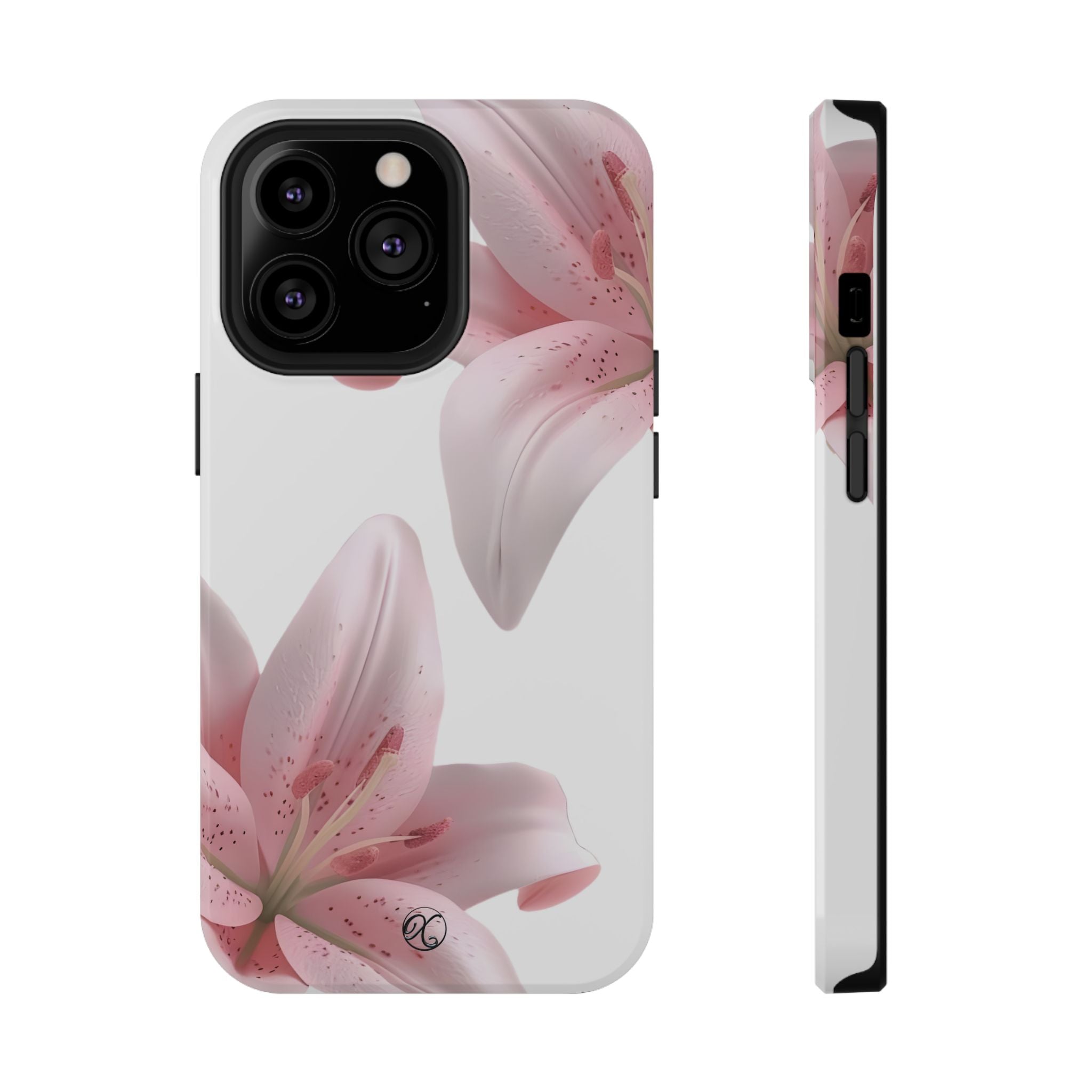 Floral Pink Lily Impact-Resistant Phone Case