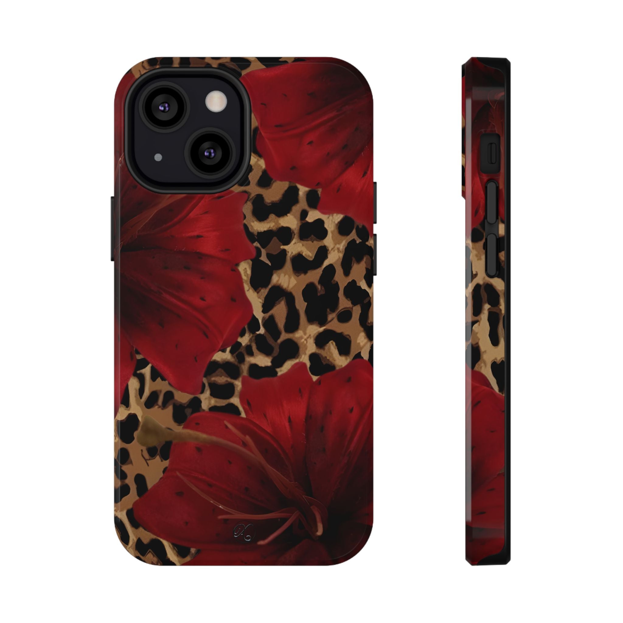 Leopard Red Lily Impact Phone Case