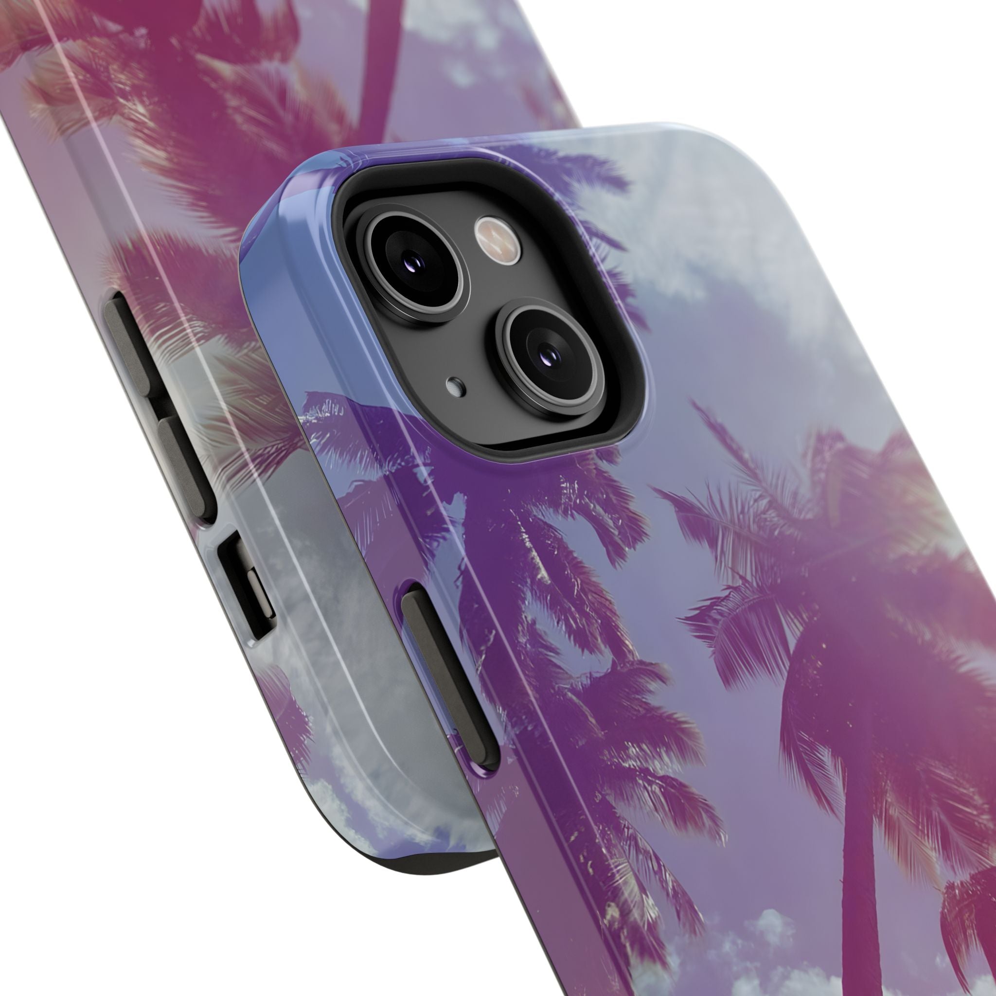 Tropical Palm Impact Phone Case — Sunset Palm Tree Protective Cover