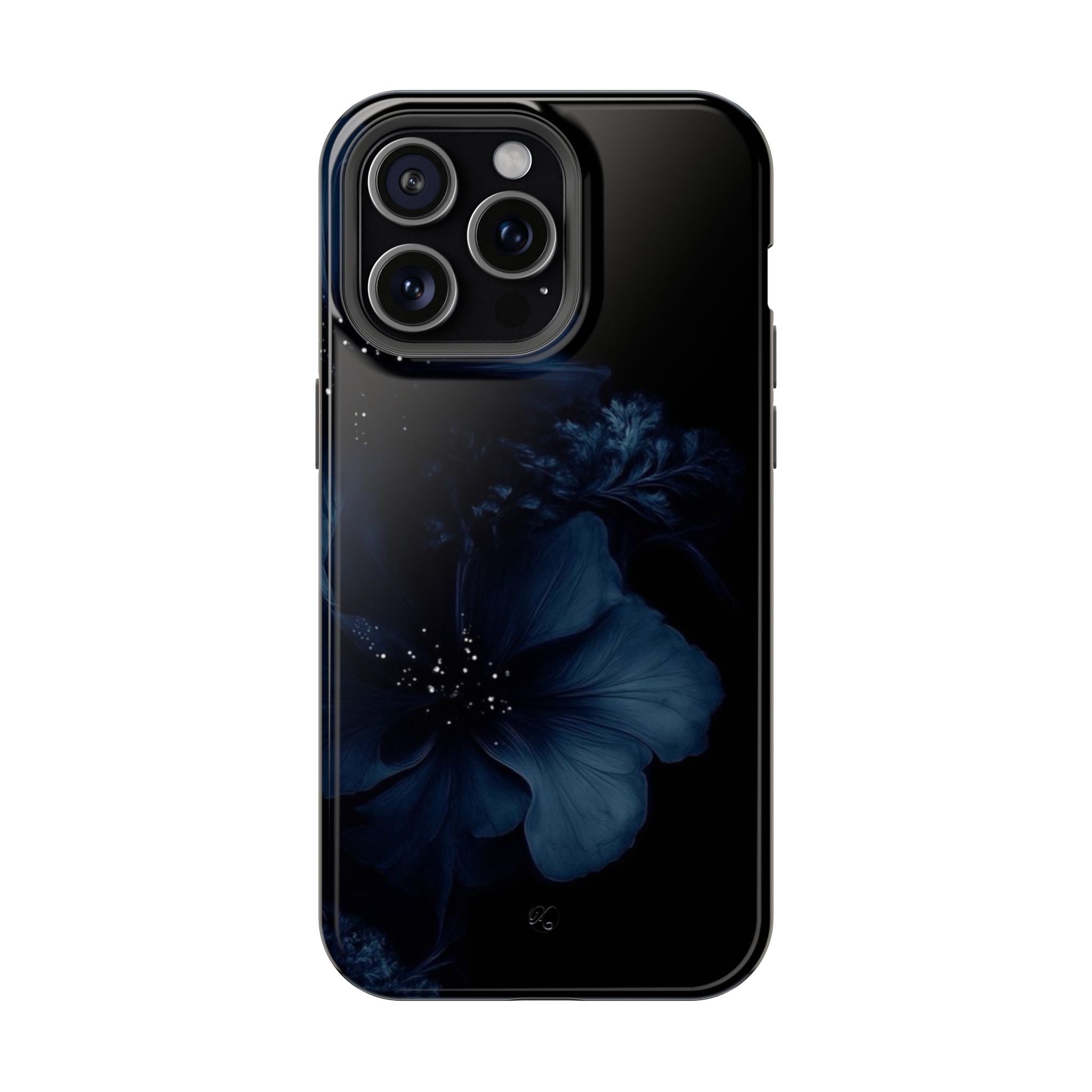 Impact-Resistant Phone Case — Midnight Floral Protection