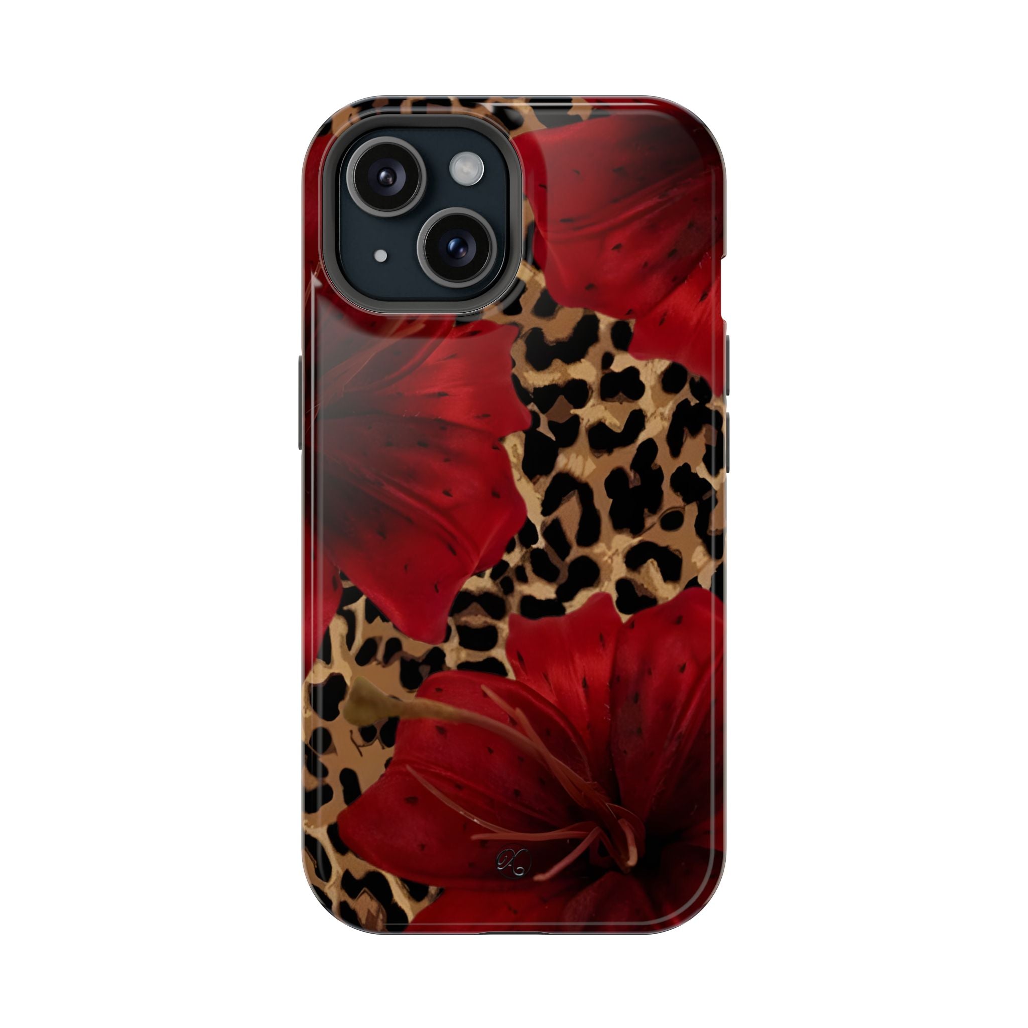 Leopard Red Lily Impact Phone Case