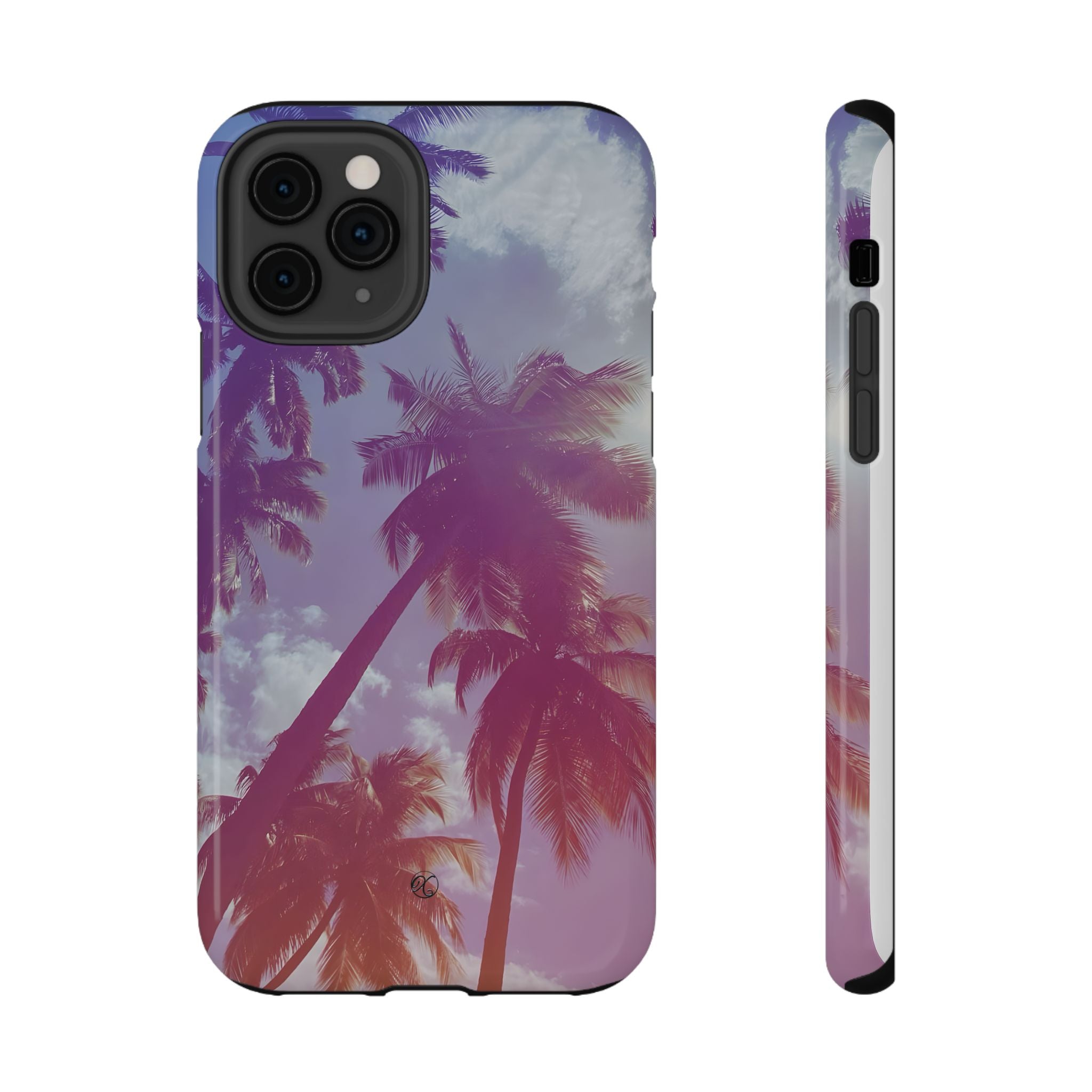 Tropical Palm Impact Phone Case — Sunset Palm Tree Protective Cover
