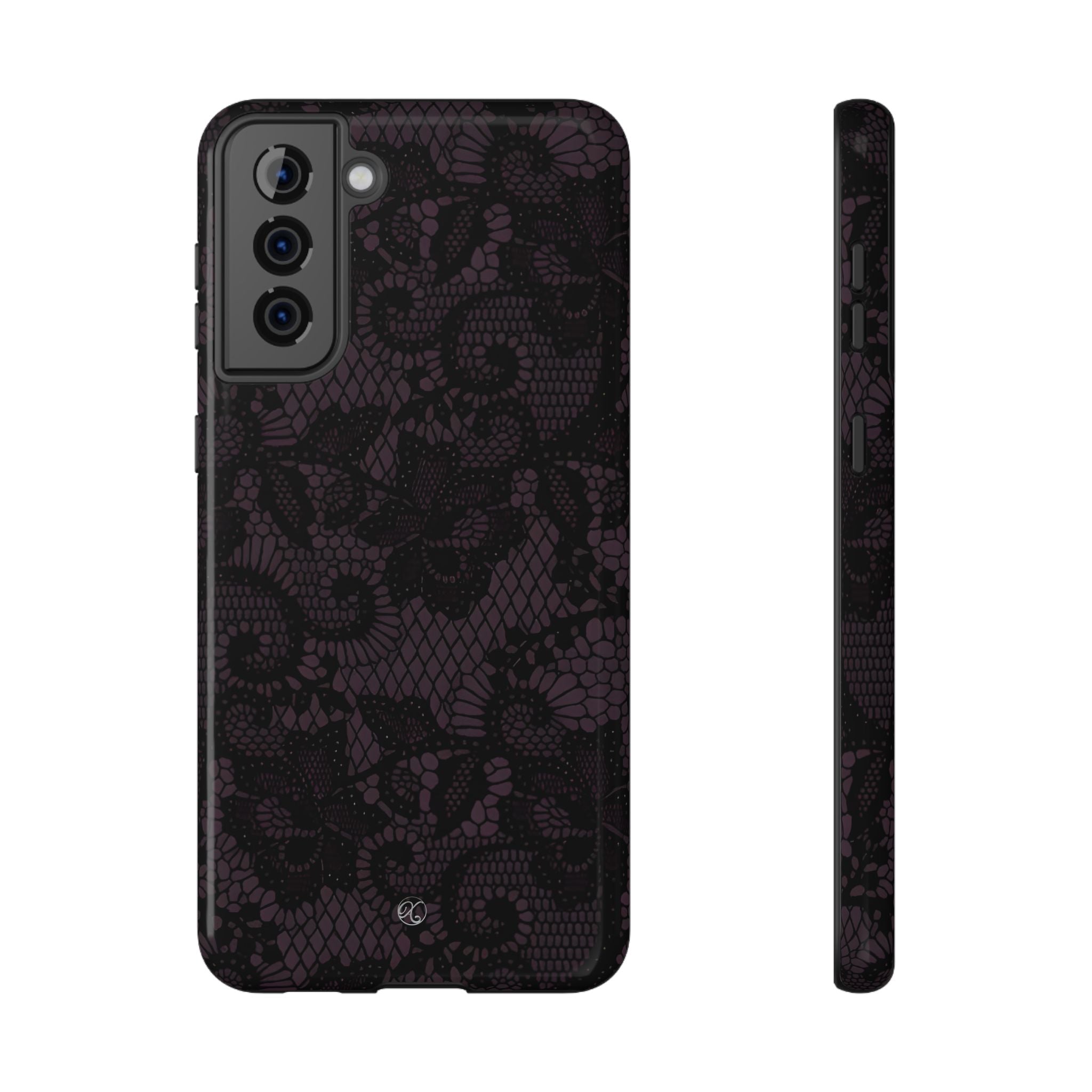 Purple Lace Noir Impact-Resistant Phone Case