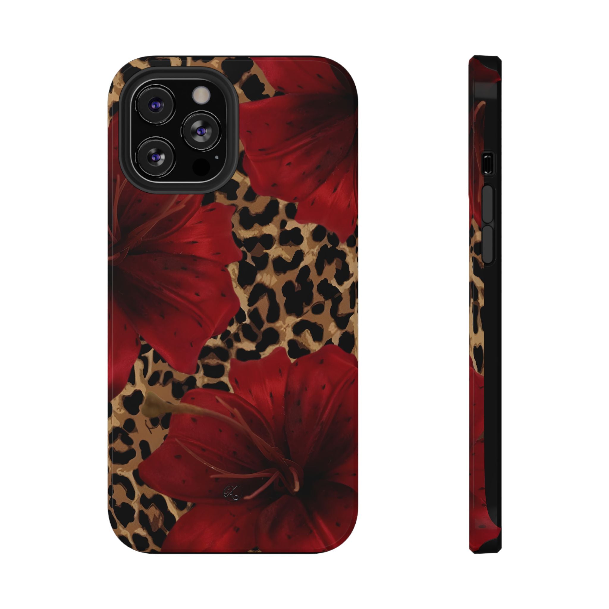 Leopard Red Lily Impact Phone Case