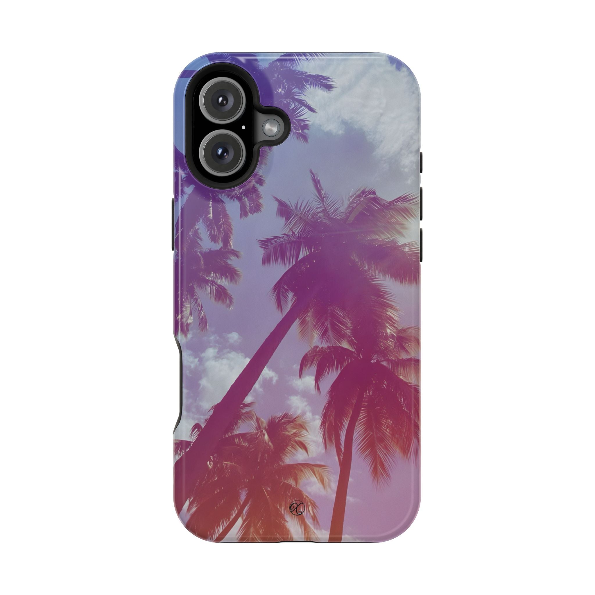 Tropical Palm Impact Phone Case — Sunset Palm Tree Protective Cover