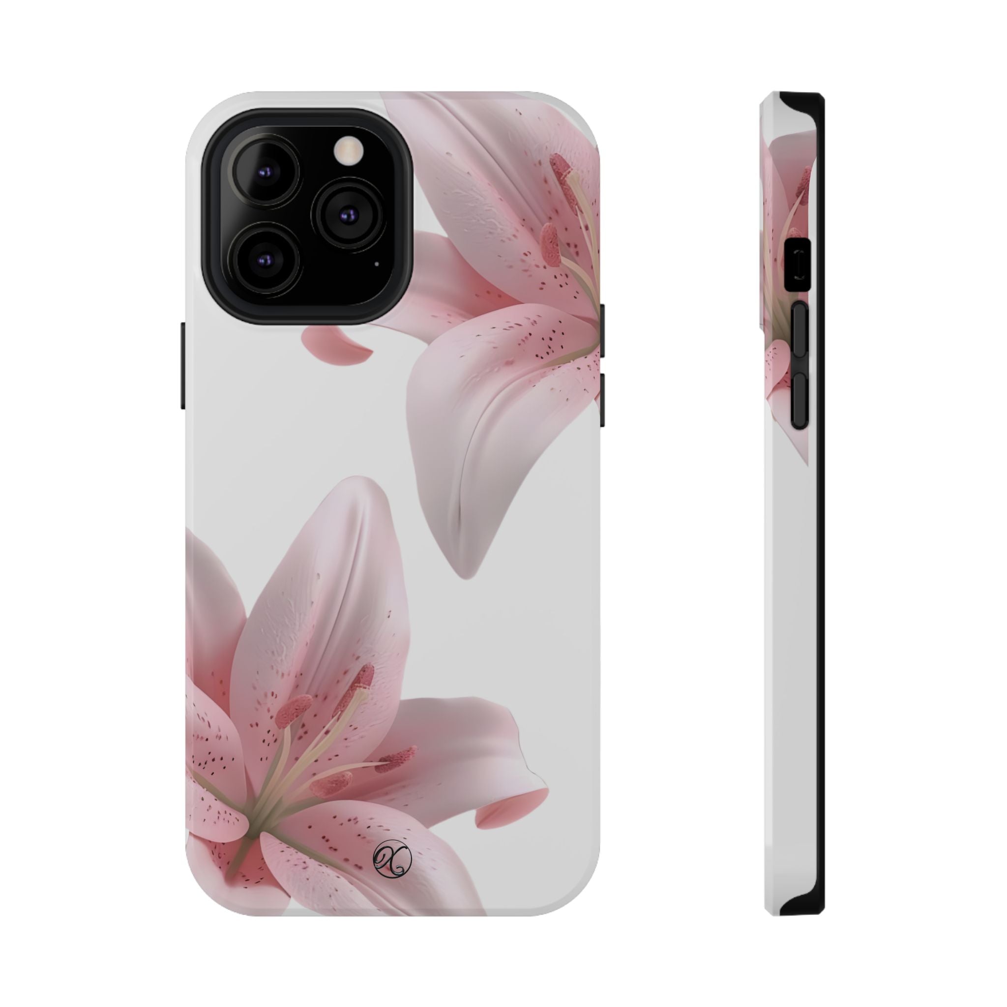 Floral Pink Lily Impact-Resistant Phone Case