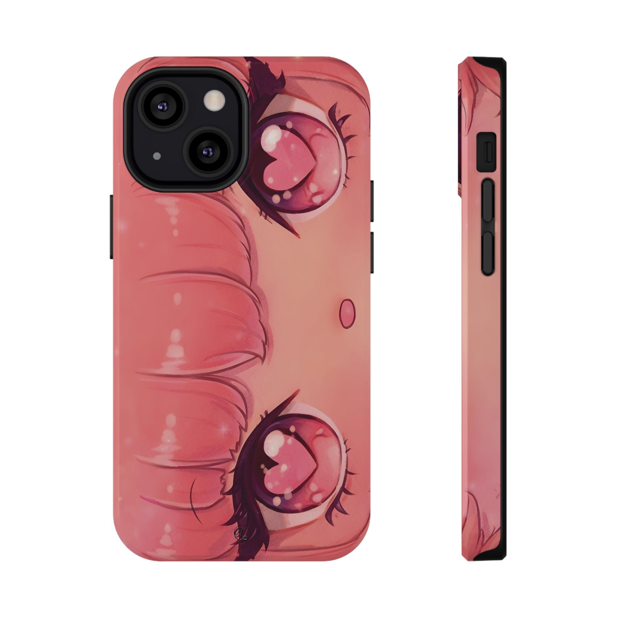 Valentine Heart-Eyes Impact-Resistant Phone Case