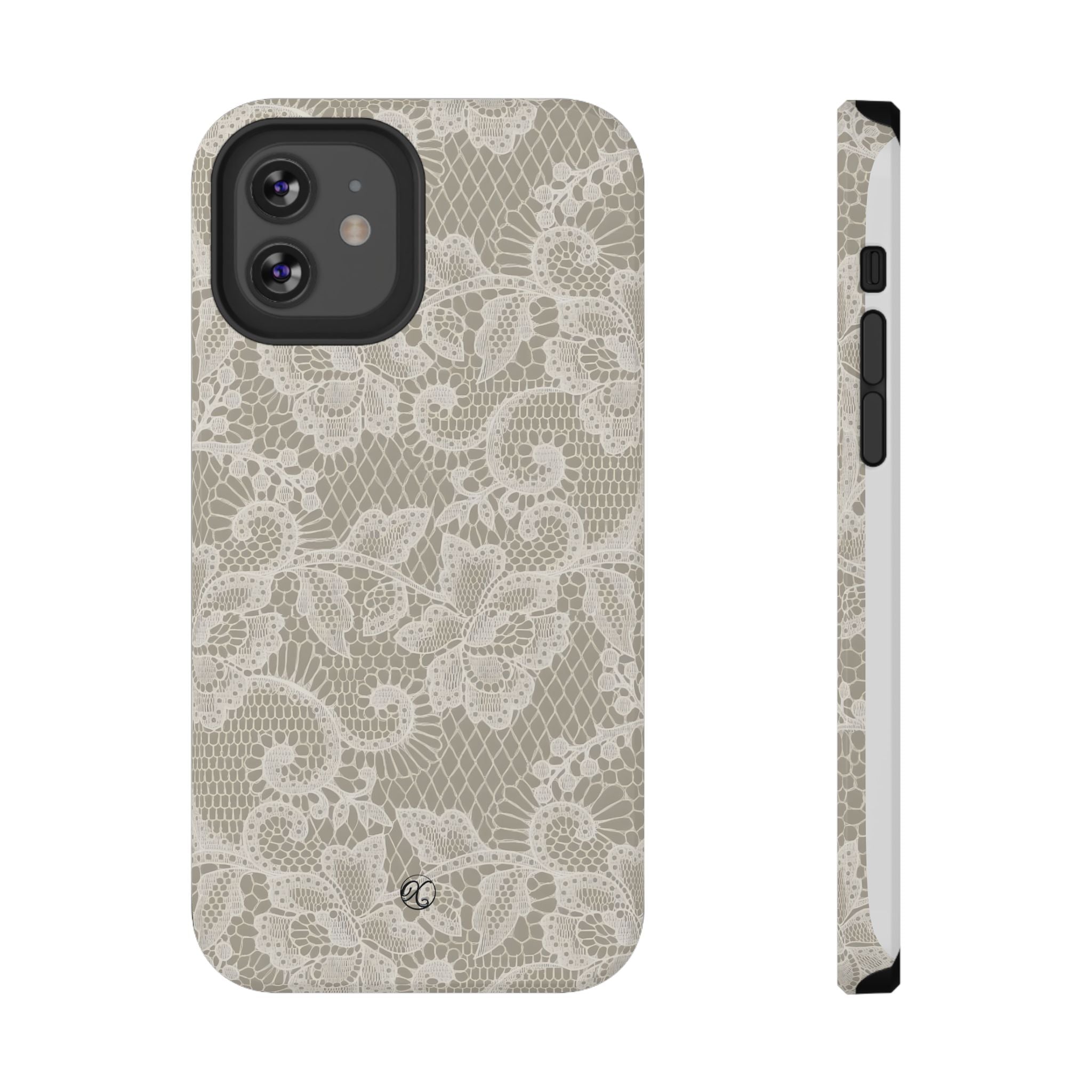 Lace Floral Impact-Resistant Phone Case