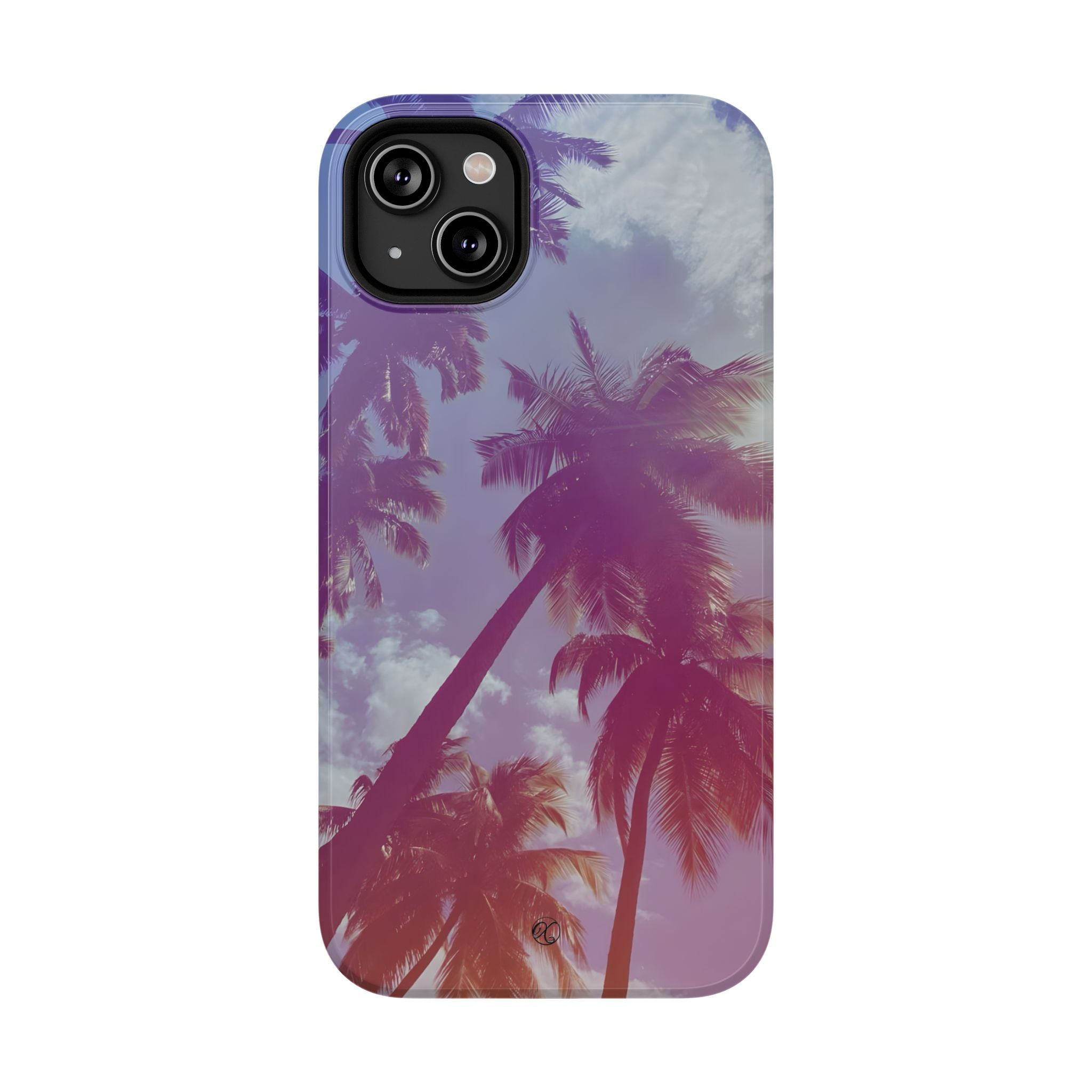 Tropical Palm Impact Phone Case — Sunset Palm Tree Protective Cover