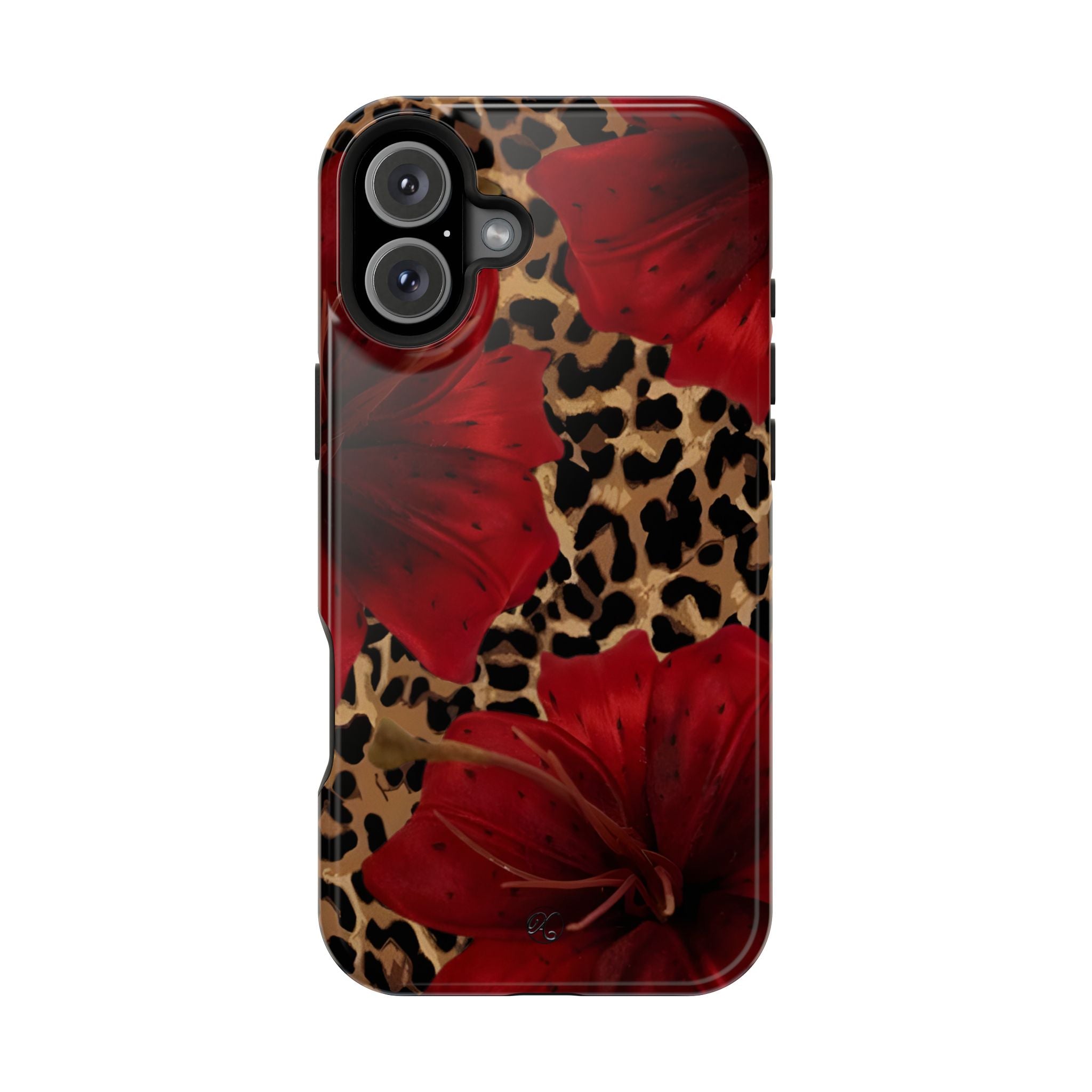 Leopard Red Lily Impact Phone Case