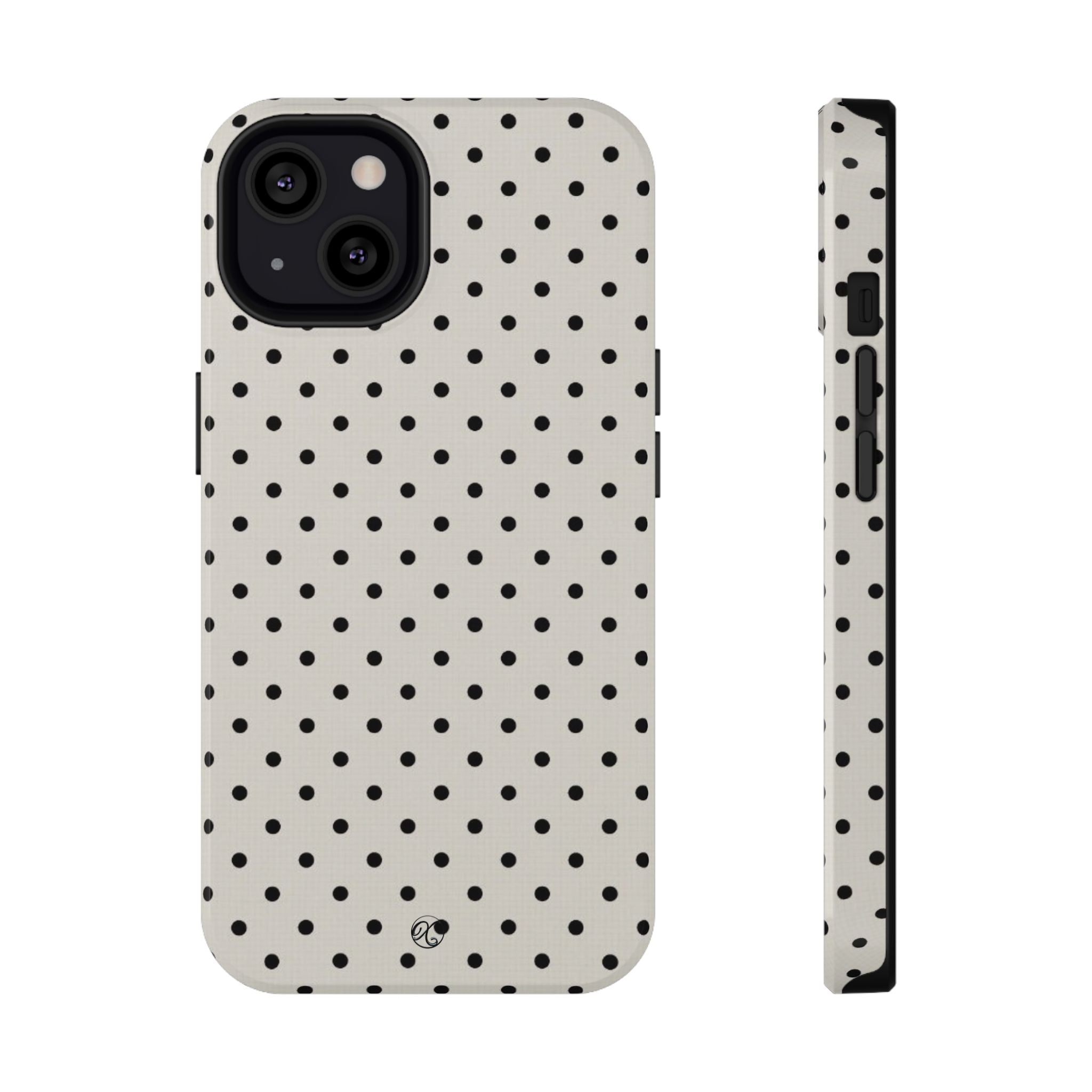 Polka Dot Impact Phone Case — Protective Slim iPhone Cover