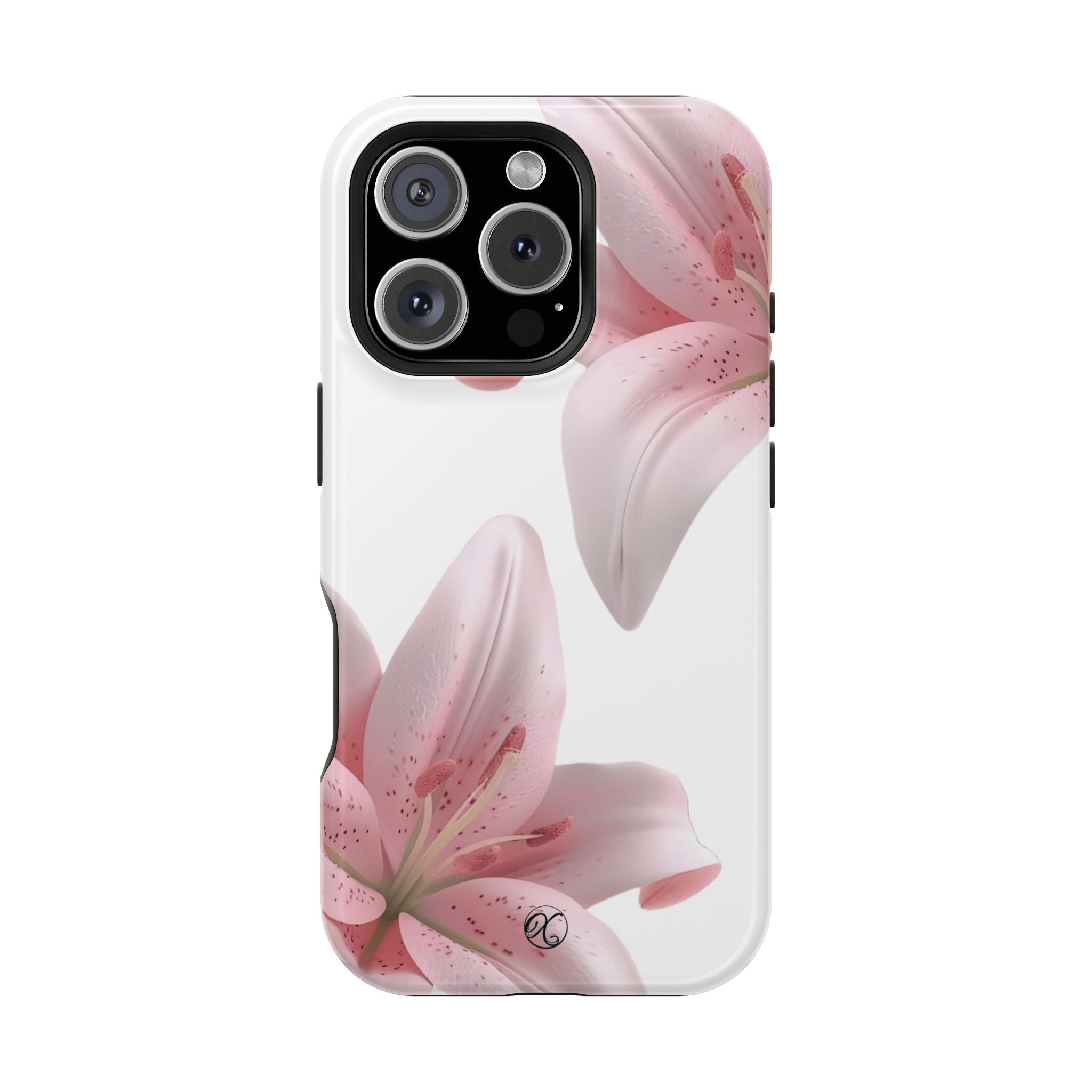 Floral Pink Lily Impact-Resistant Phone Case