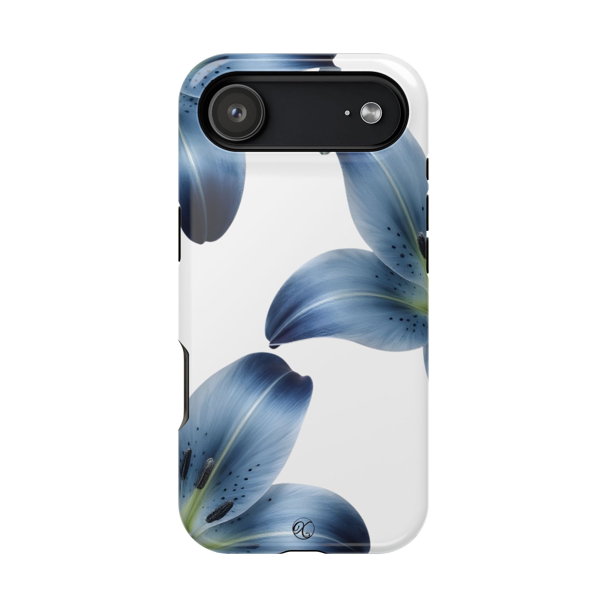 Floral Blue Lily Impact-Resistant Phone Case