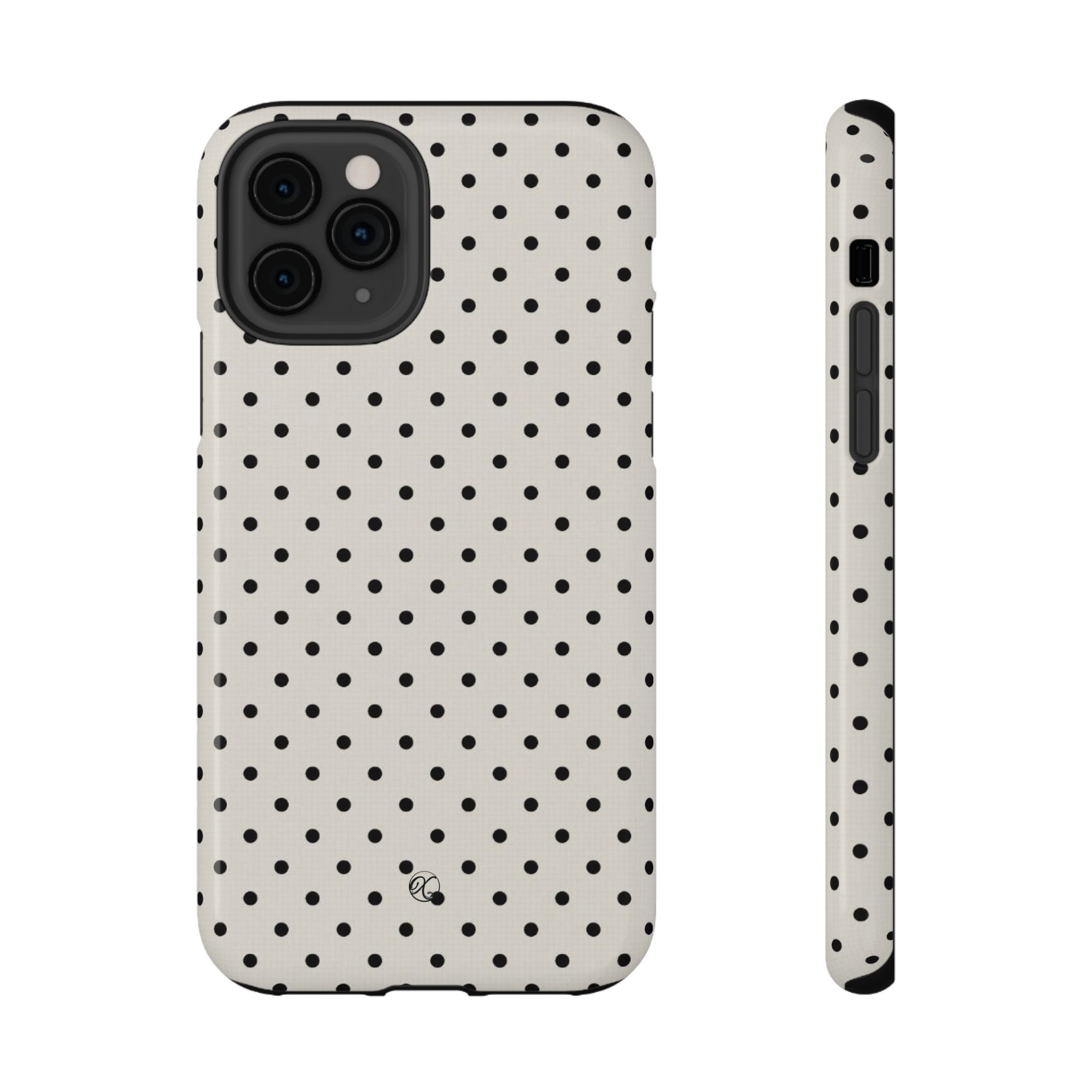 Polka Dot Impact Phone Case — Protective Slim iPhone Cover