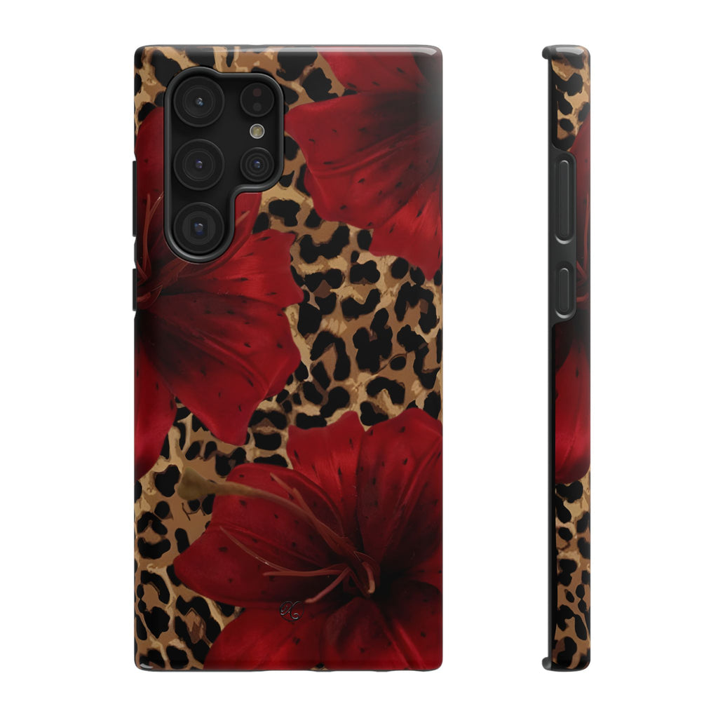 Leopard Red Lily Impact Phone Case