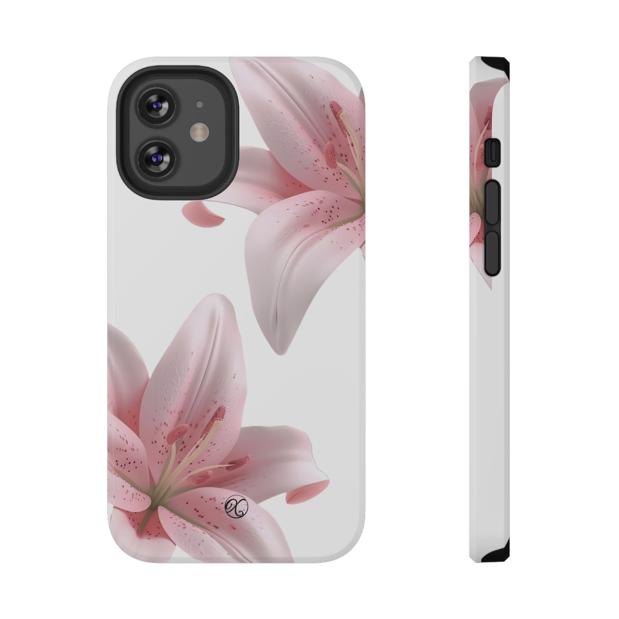 Floral Pink Lily Impact-Resistant Phone Case